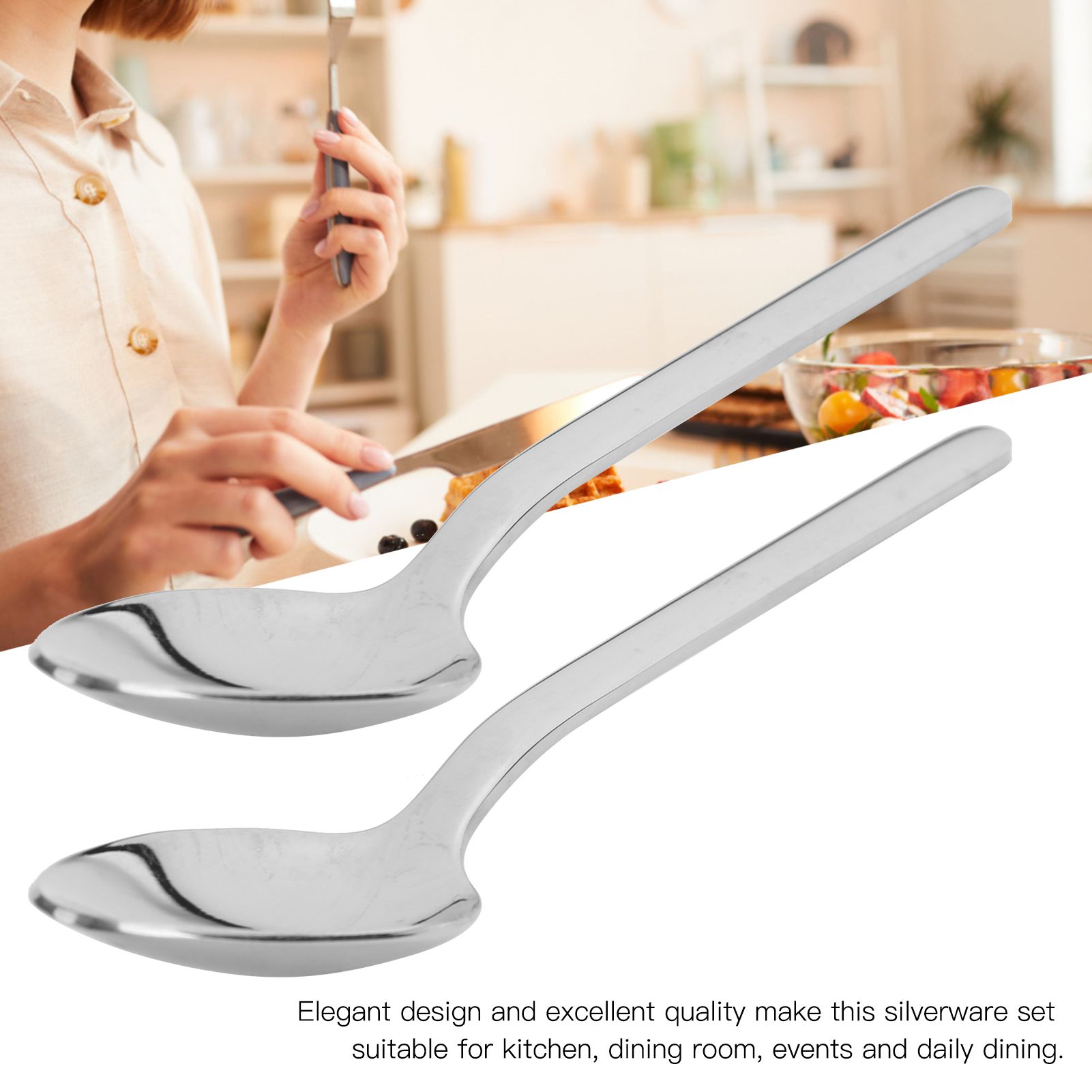 12Pcs Thickened Coffee Spoon 316 Stainless Steel Mirror Polishing Dessert view 15
