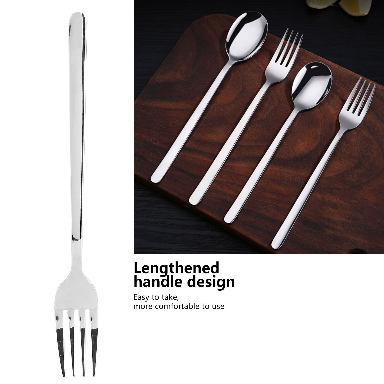 Stainless Steel Dinner Forks Salad Fork Cutlery Tableware for Home Restaurant view 15