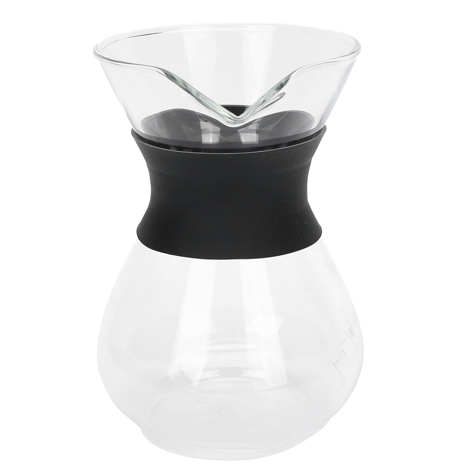 Reusable Glass Coffee Pot with Stainless Steel Filter Manual Drip Coffee Maker view 5