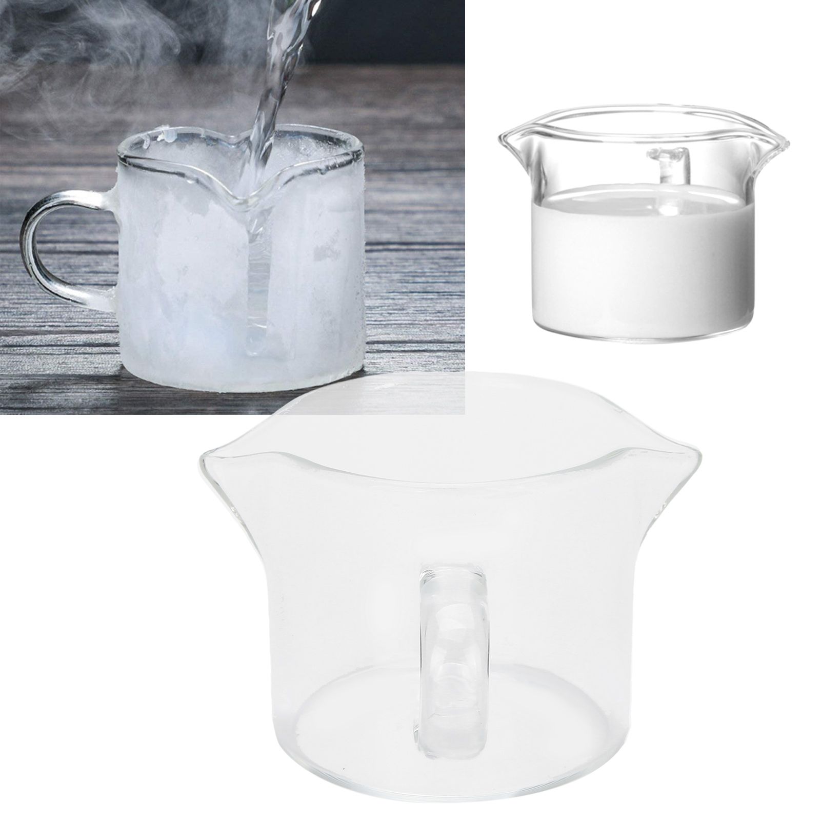 Heat Resistant Glass Measuring Cup Small Milk Coffee Double Mouthed Ounce Cup view 9