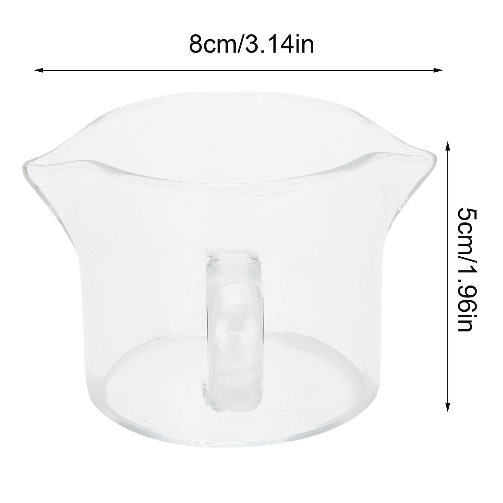 Heat Resistant Glass Measuring Cup Small Milk Coffee Double Mouthed Ounce Cup view 11