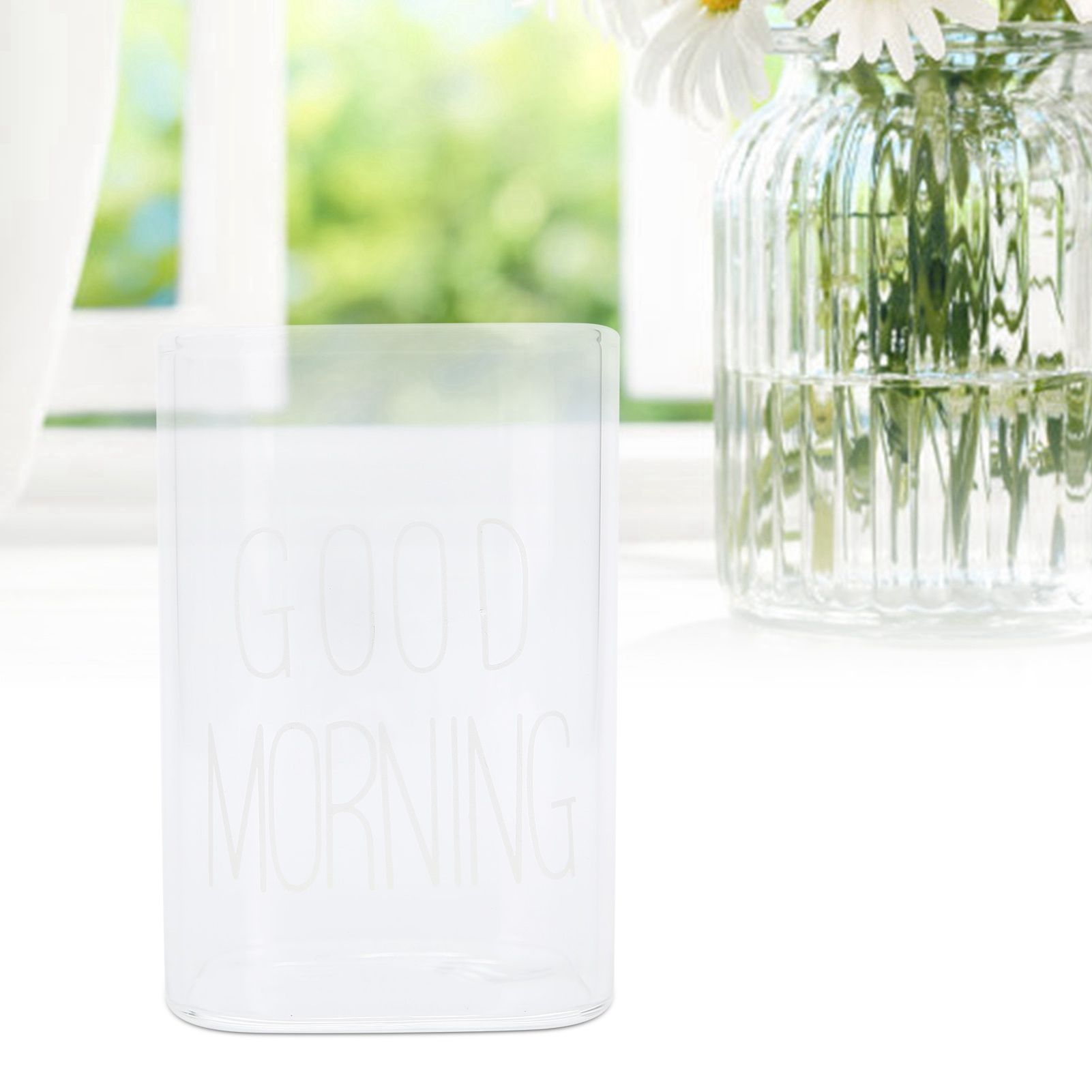 Transparent Milk Cup Innovative Coffee Mug Tea Drink Glass Drinkware for Home view 9