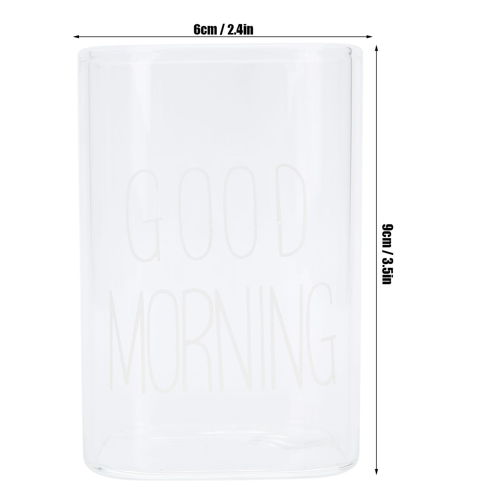 Transparent Milk Cup Innovative Coffee Mug Tea Drink Glass Drinkware for Home view 12
