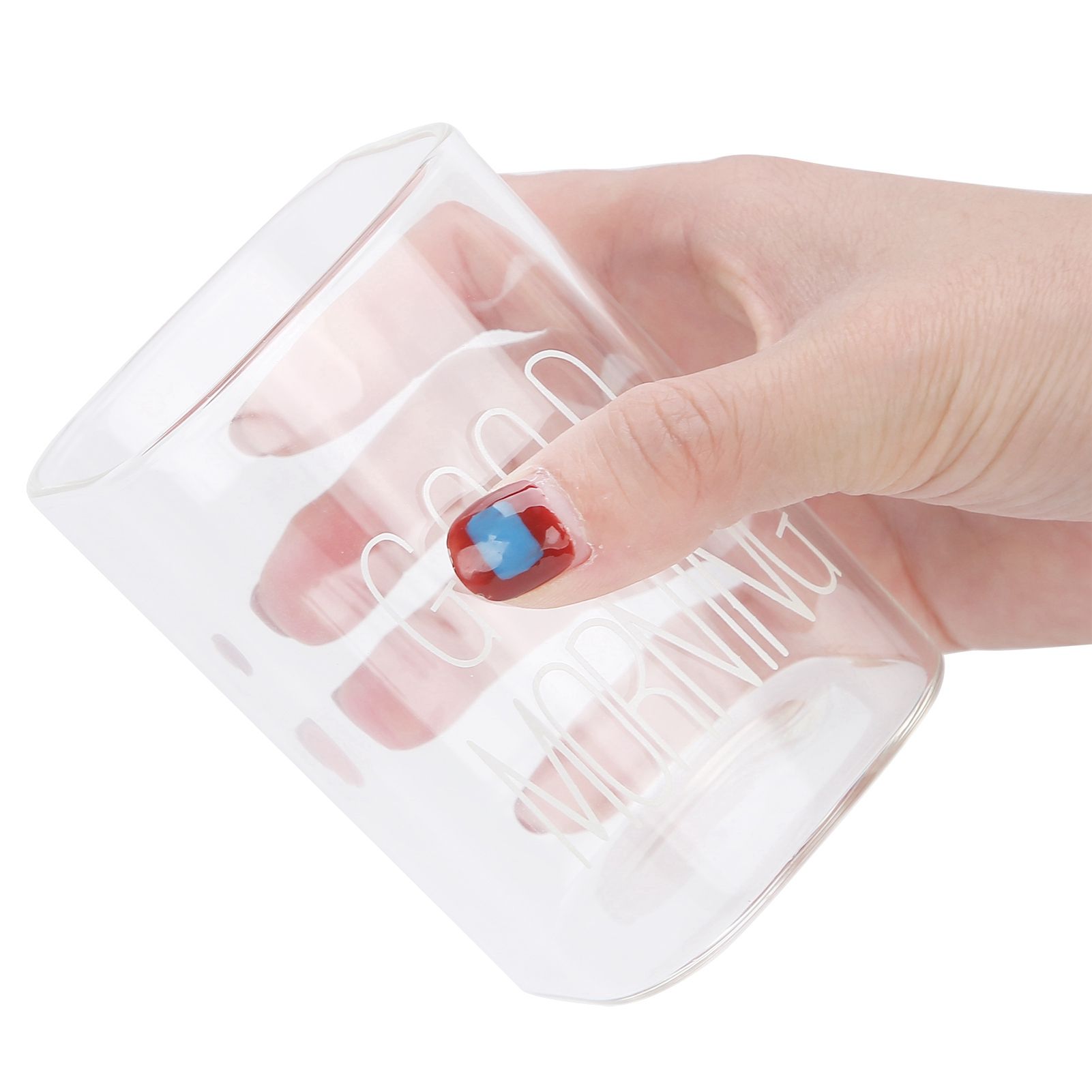 Transparent Milk Cup Innovative Coffee Mug Tea Drink Glass Drinkware for Home view 15