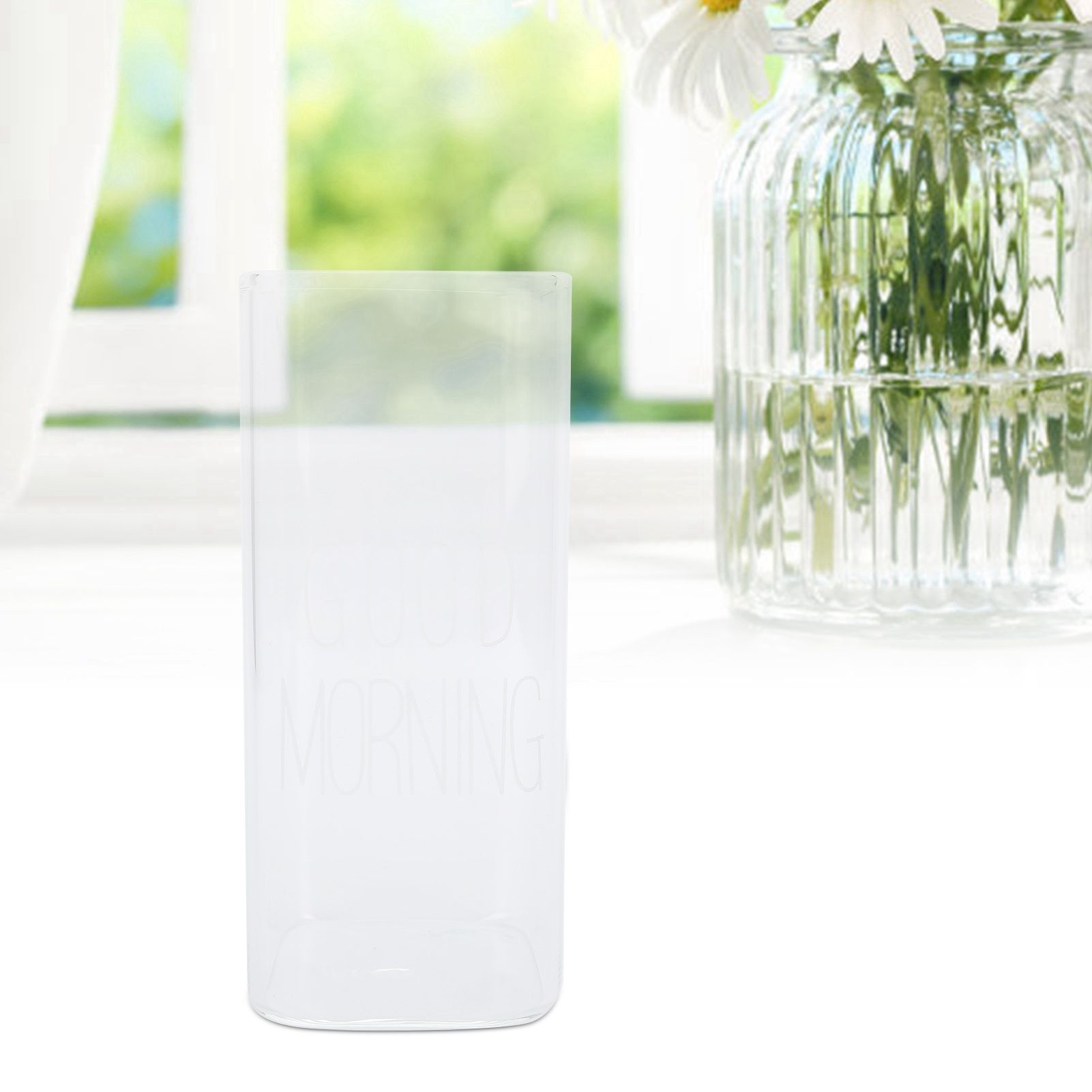 Transparent Milk Cup Innovative Coffee Mug Tea Drink Glass Drinkware for Home view 9