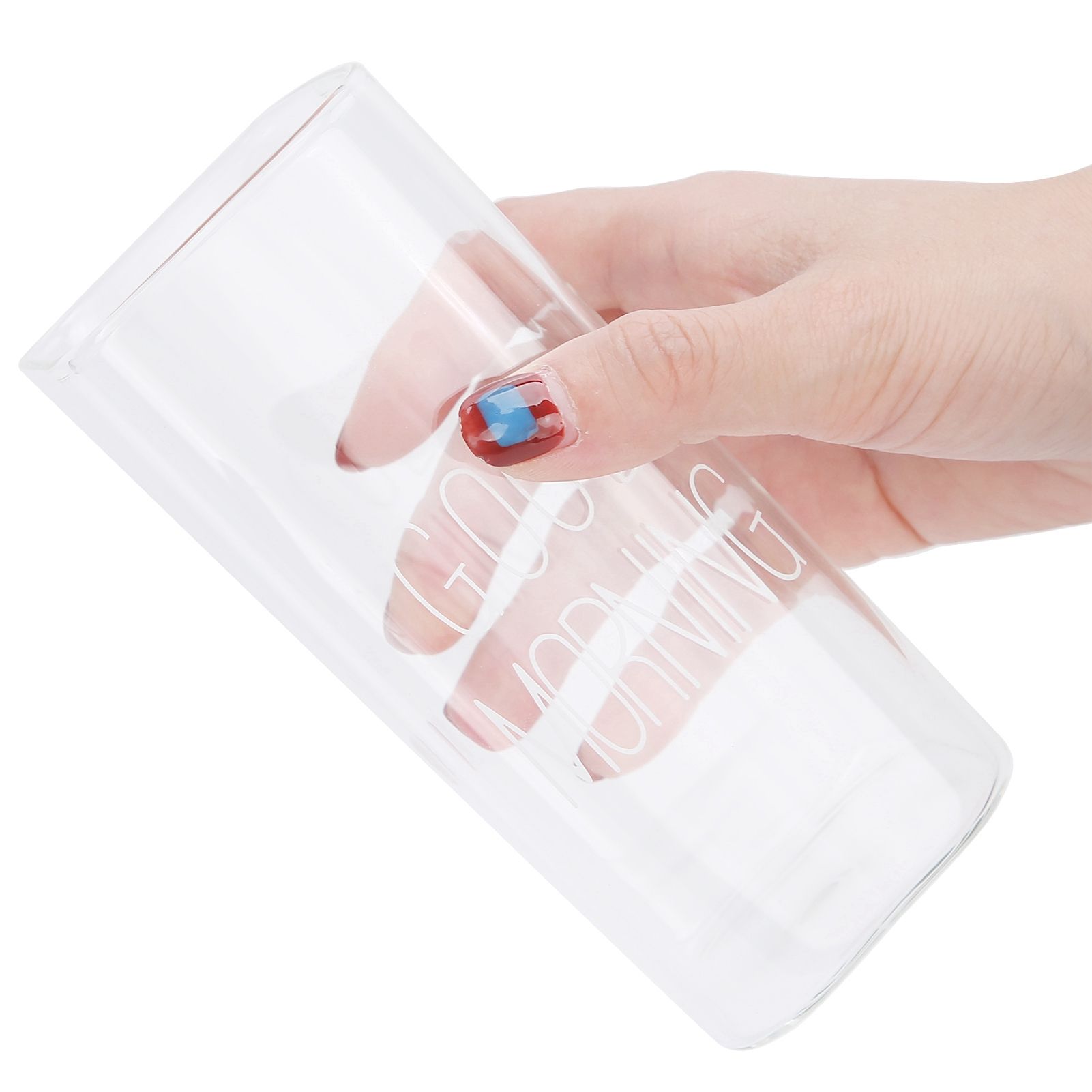 Transparent Milk Cup Innovative Coffee Mug Tea Drink Glass Drinkware for Home view 15