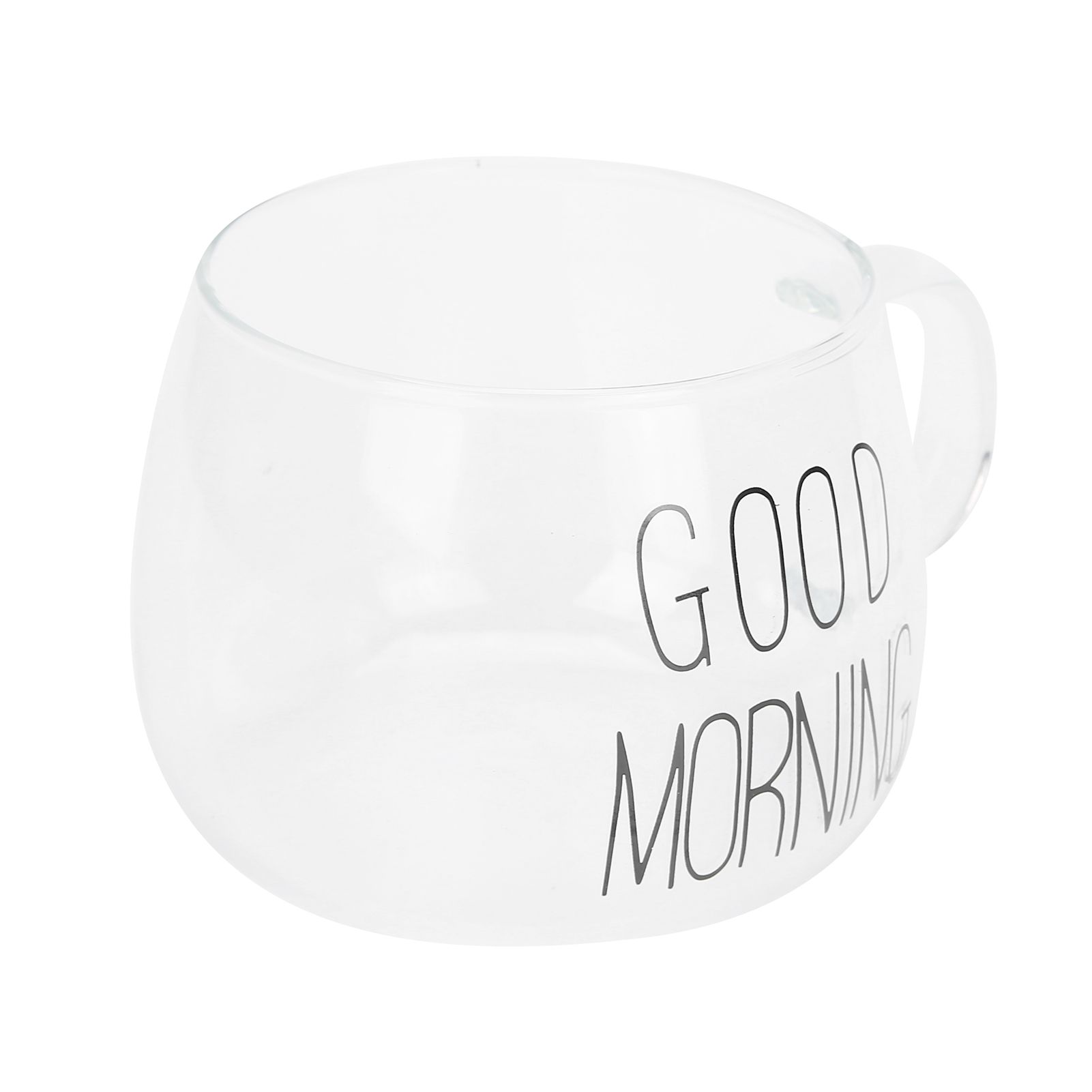 Coffee Cup Transparent Borosilicate Glass Mug with Handle for Milk Tea view 2