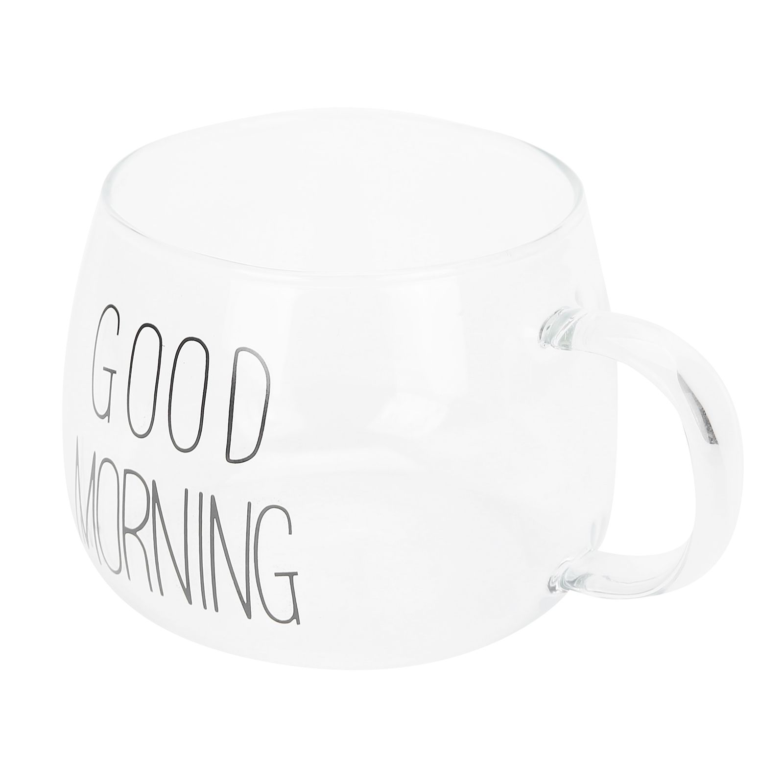 Coffee Cup Transparent Borosilicate Glass Mug with Handle for Milk Tea view 3