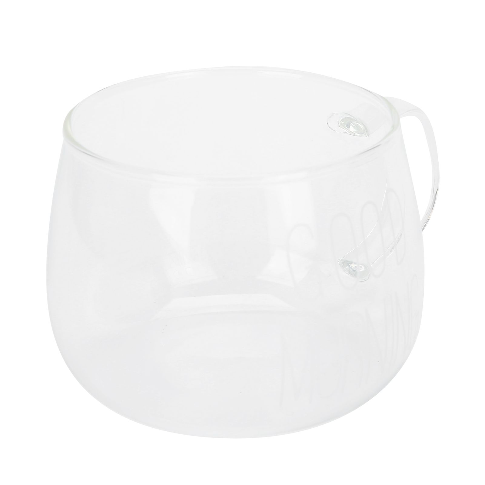 Coffee Cup Transparent Borosilicate Glass Mug with Handle for Milk Tea view 2