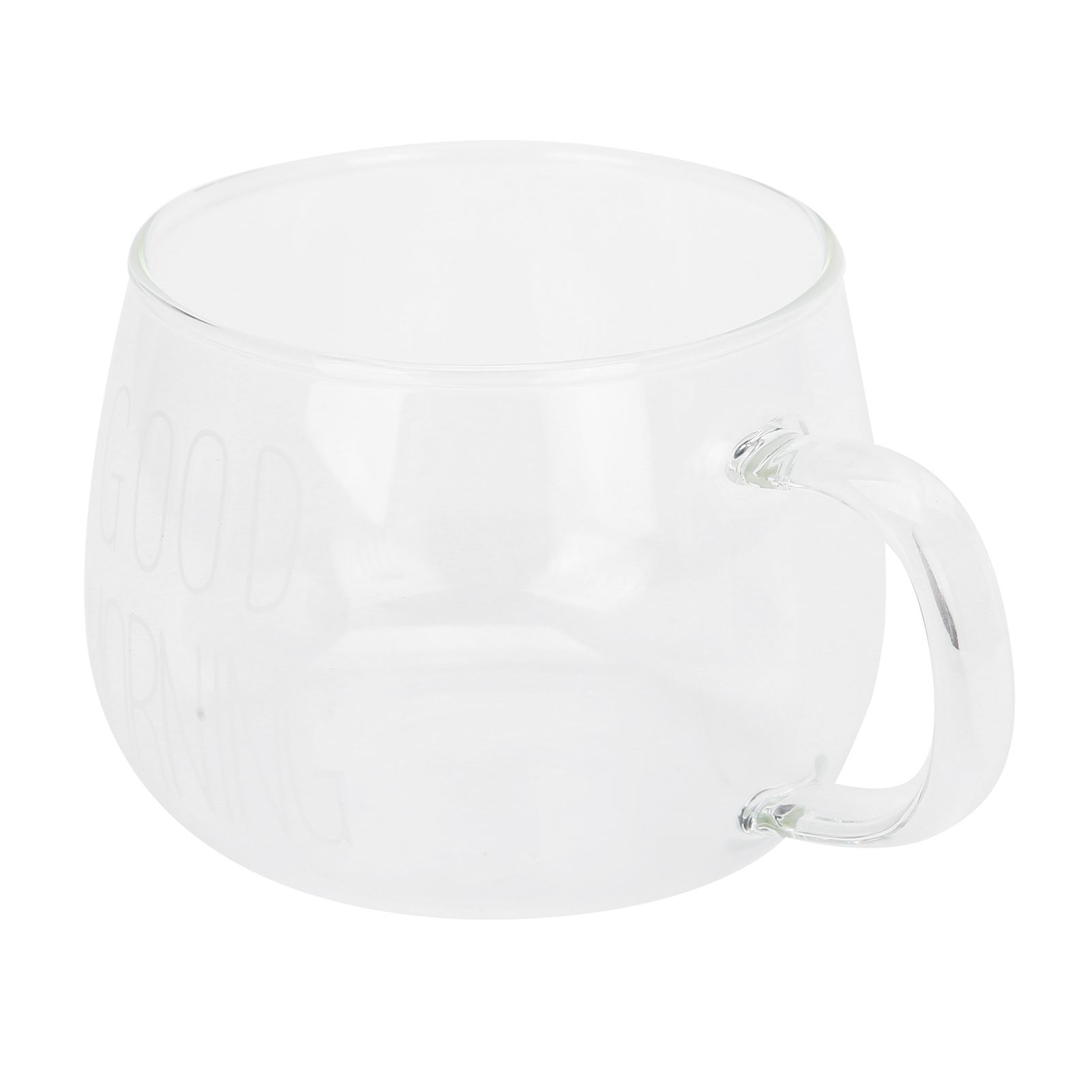 Coffee Cup Transparent Borosilicate Glass Mug with Handle for Milk Tea view 3