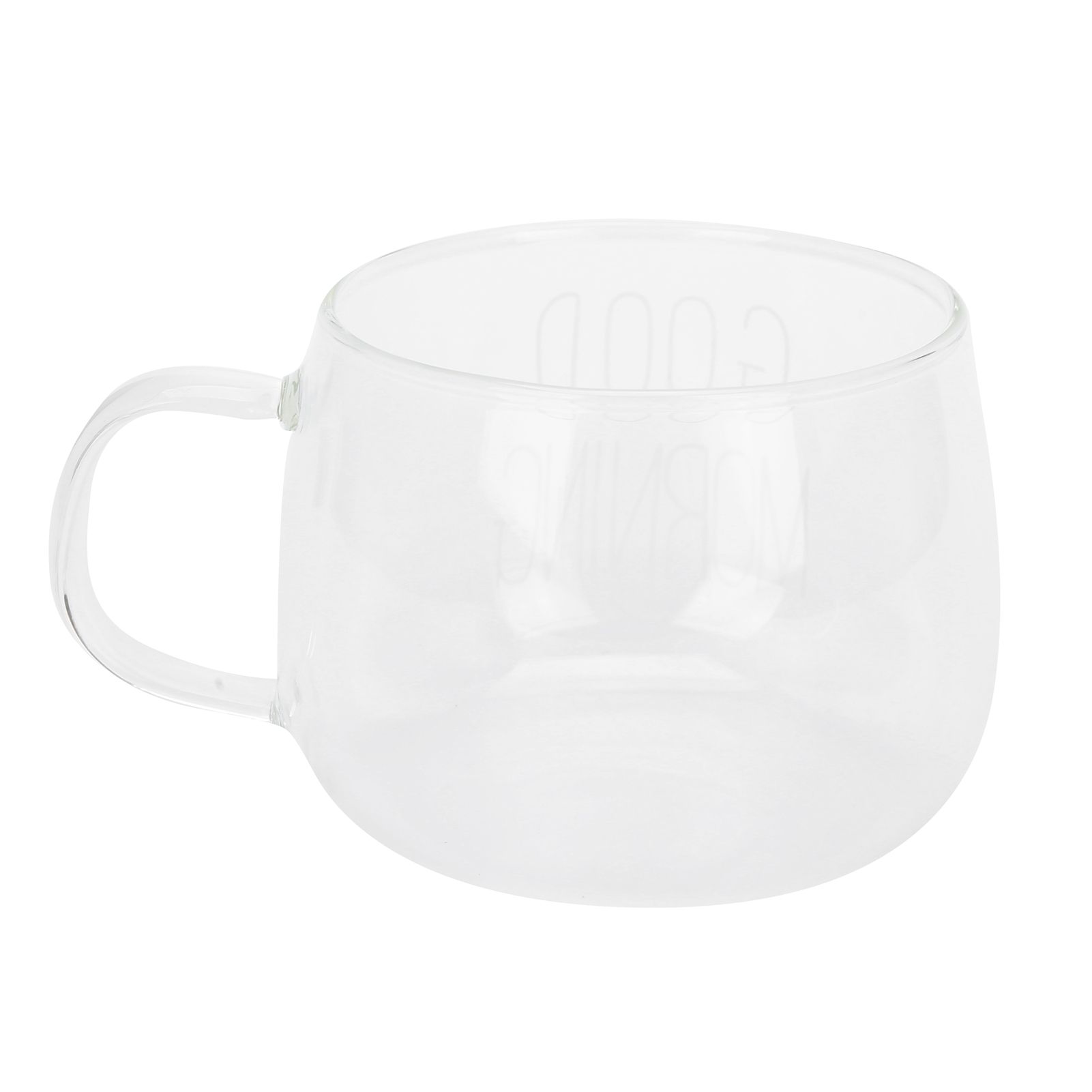 Coffee Cup Transparent Borosilicate Glass Mug with Handle for Milk Tea view 4