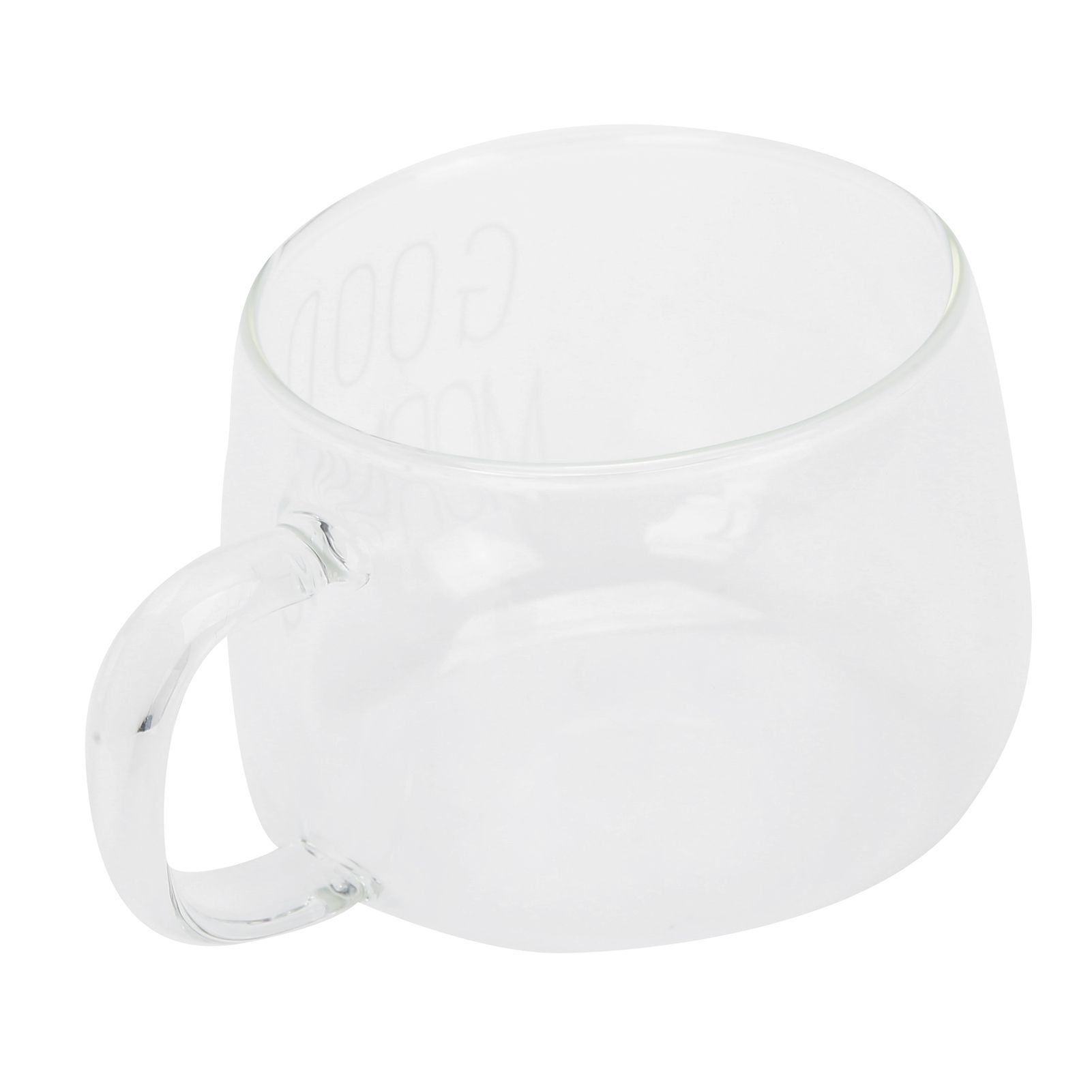 Coffee Cup Transparent Borosilicate Glass Mug with Handle for Milk Tea view 6