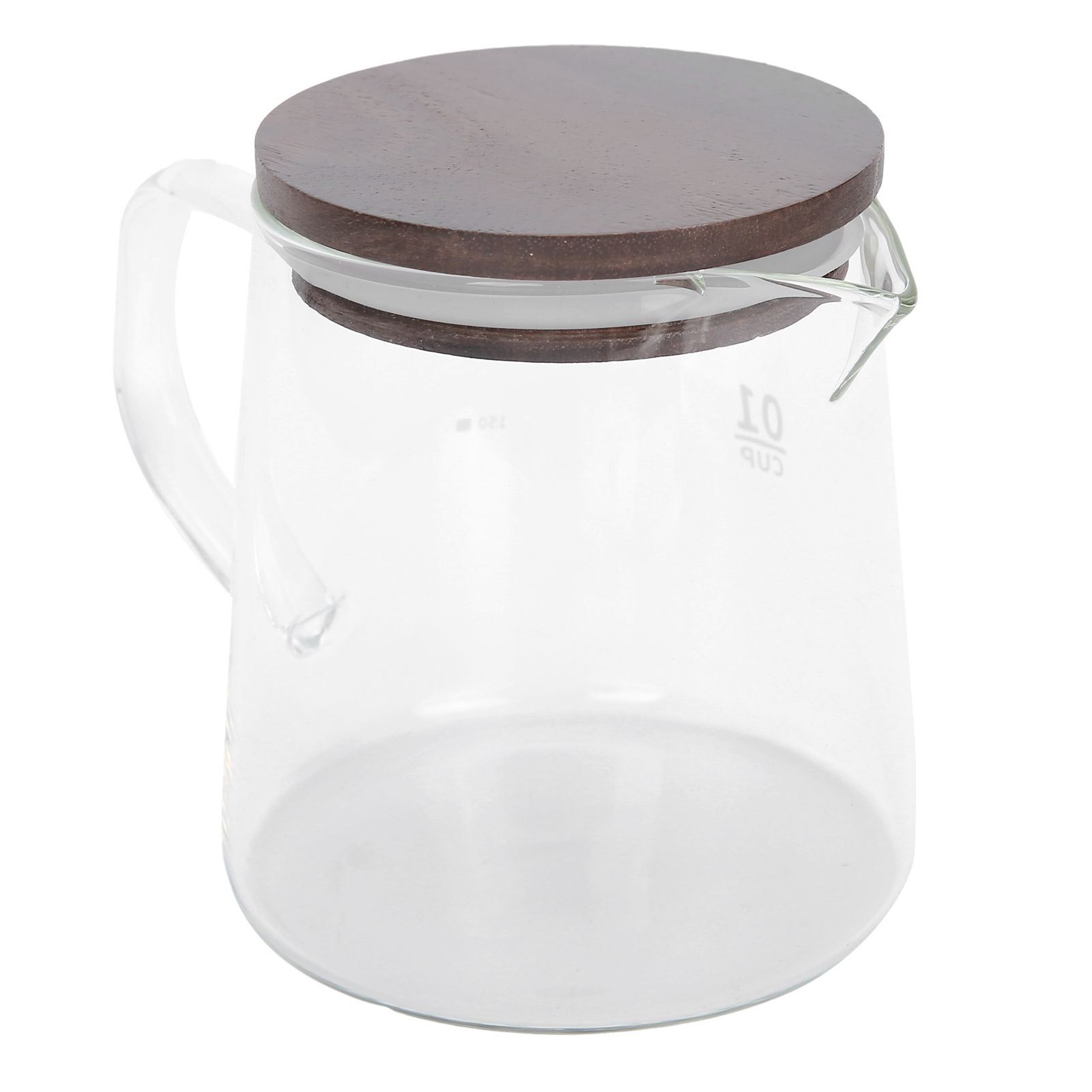 Coffee Pot with Lid HeatResistant Glass Heat Insulation Handle Kettle for Tea view 4