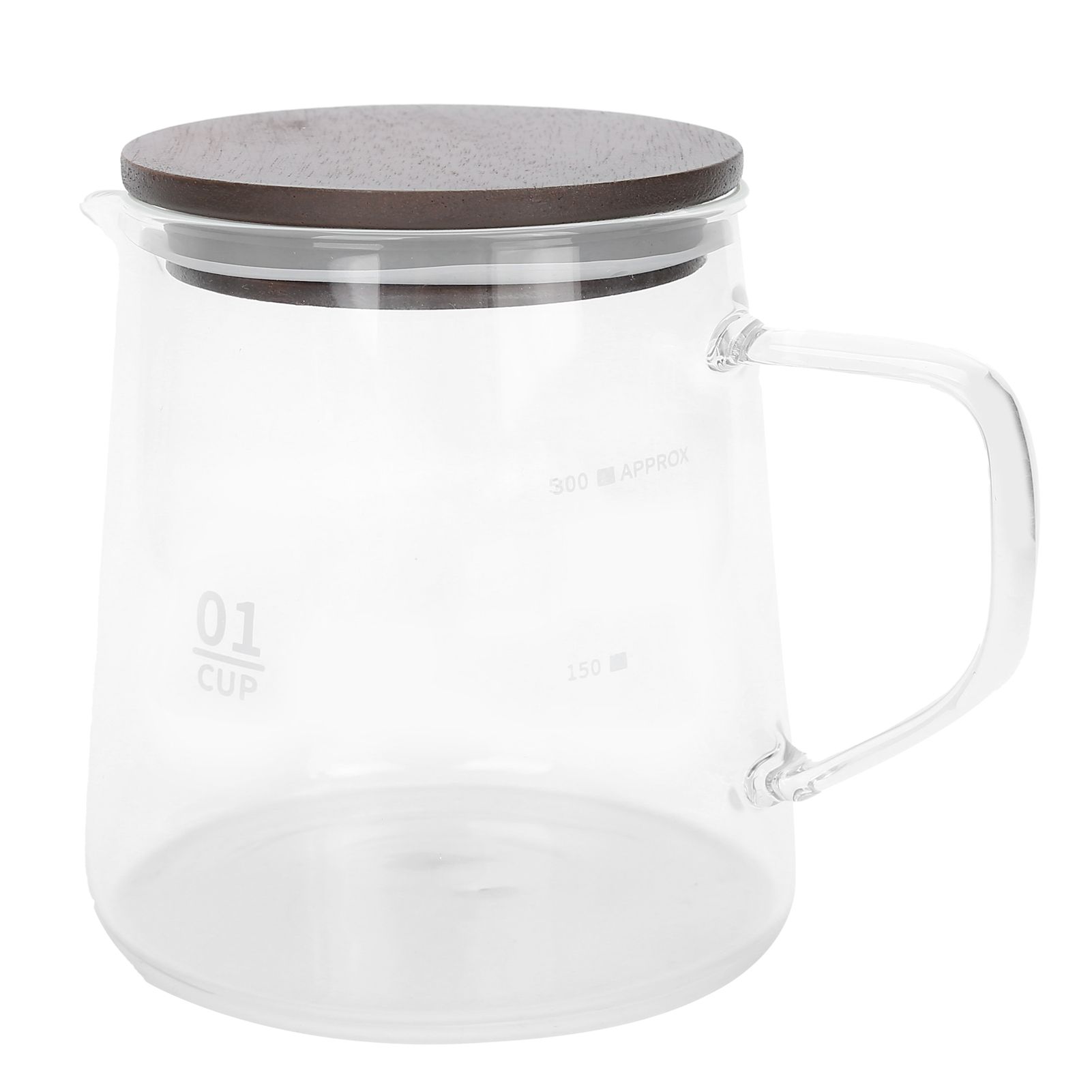 Coffee Pot with Lid HeatResistant Glass Heat Insulation Handle Kettle for Tea view 5