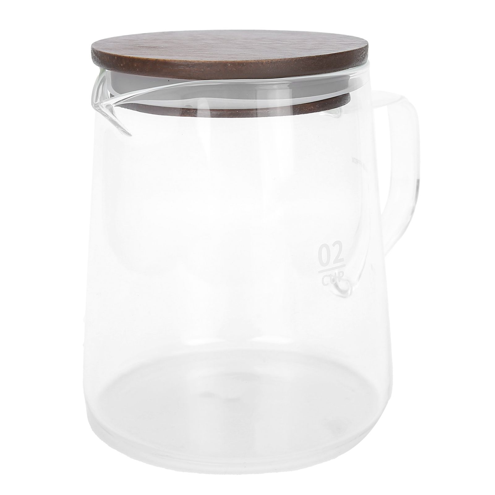 Coffee Pot with Lid HeatResistant Glass Heat Insulation Handle Kettle for Tea view 3