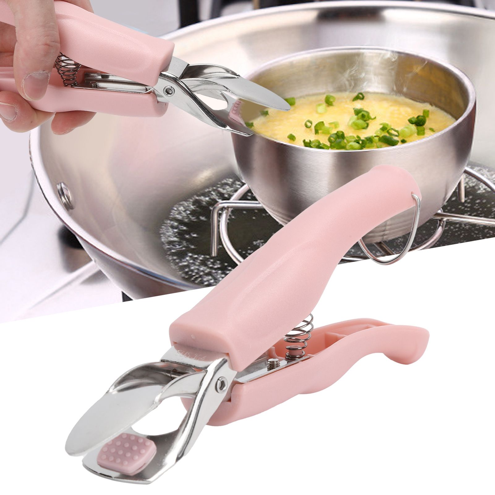 Bowl Gripper Stainless Steel AntiScald AntiSlip Clip Hot Plate Clamp Kitchen view 9