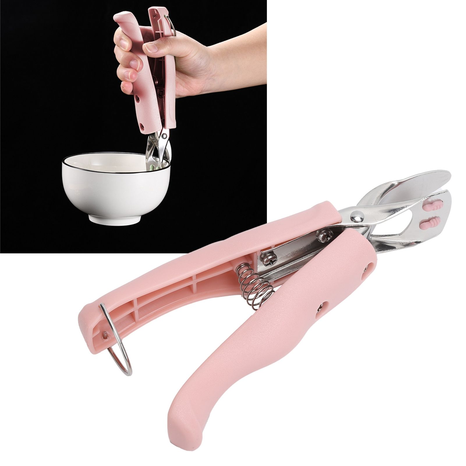 Bowl Gripper Stainless Steel AntiScald AntiSlip Clip Hot Plate Clamp Kitchen view 10
