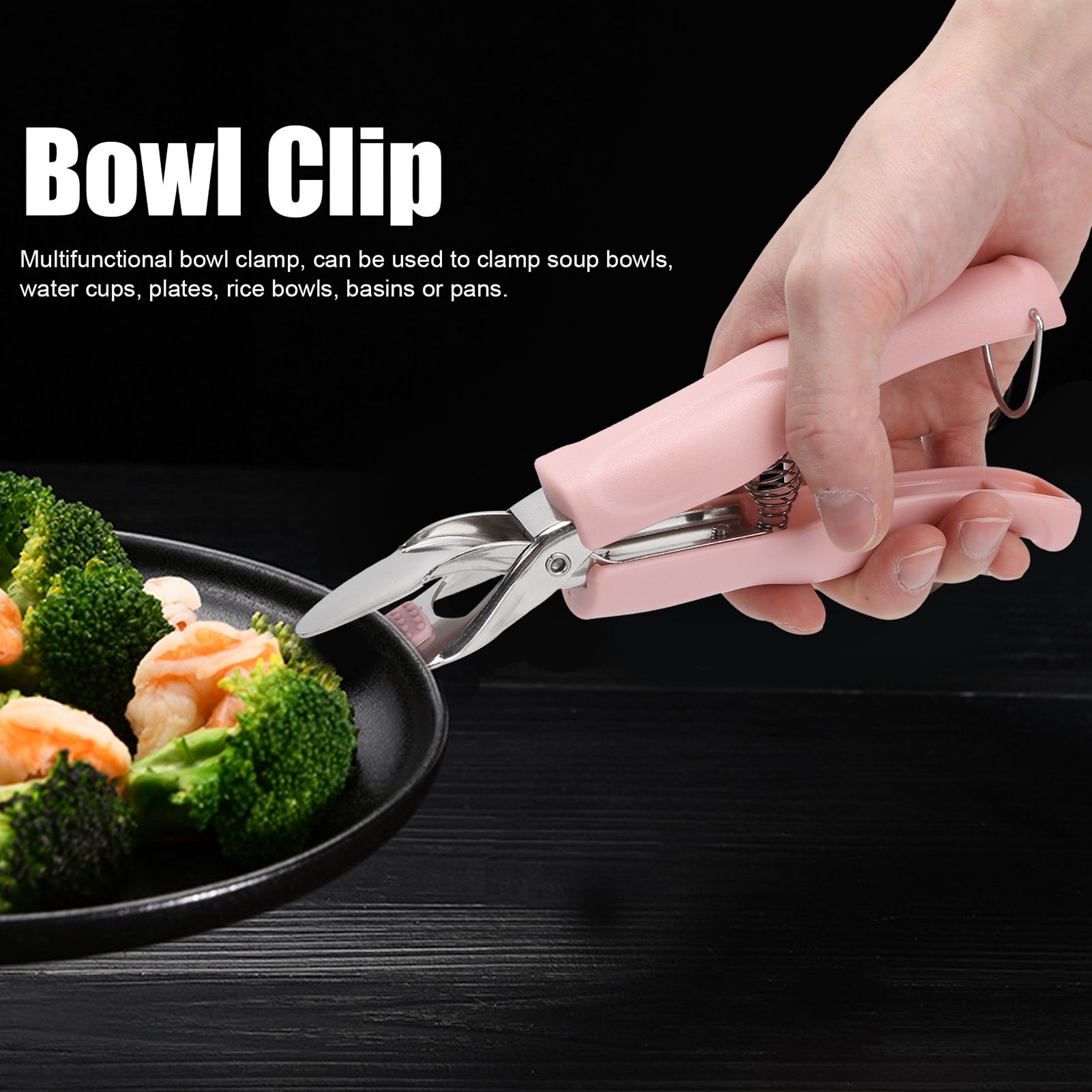 Bowl Gripper Stainless Steel AntiScald AntiSlip Clip Hot Plate Clamp Kitchen view 14