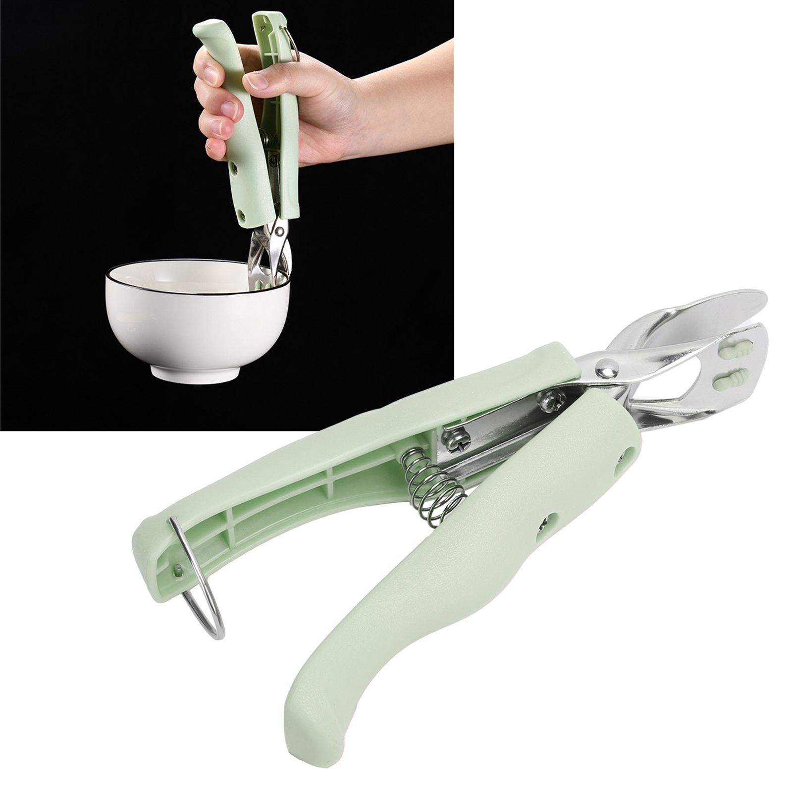 Bowl Gripper Stainless Steel AntiScald AntiSlip Clip Hot Plate Clamp Kitchen view 9