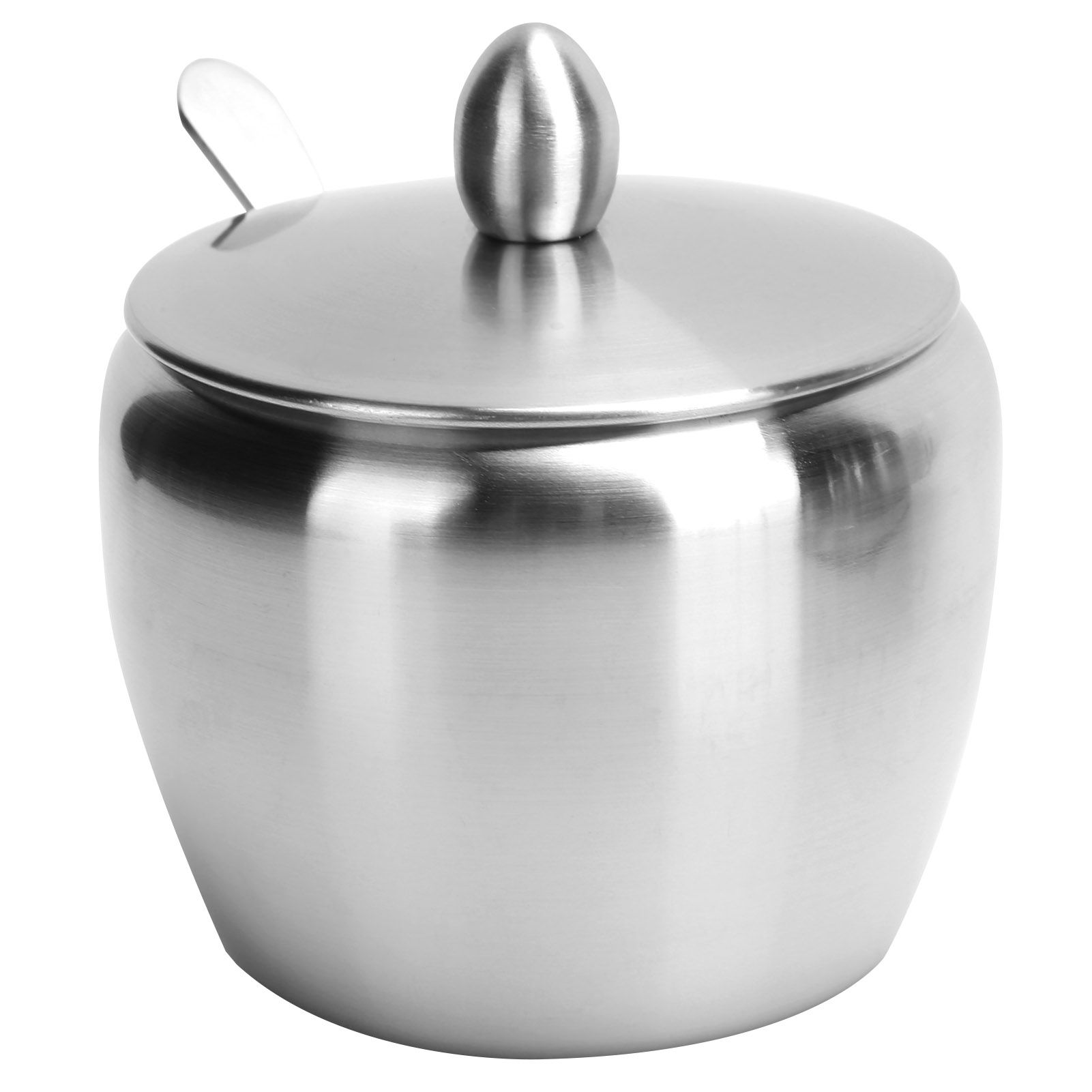 Stainless Steel Seasoning Pot Spice Salt Sugar Bowl Container with Rotating view 12