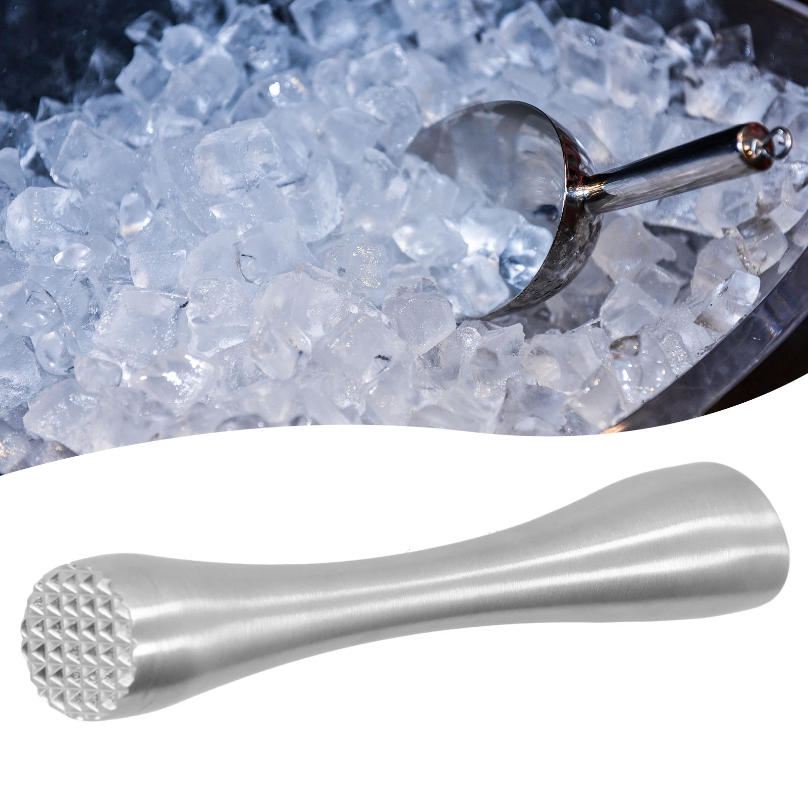 Stainless Steel Cocktail Muddler Bar Fruit Mixer Ice Crushing Tools DIY Drinks view 9