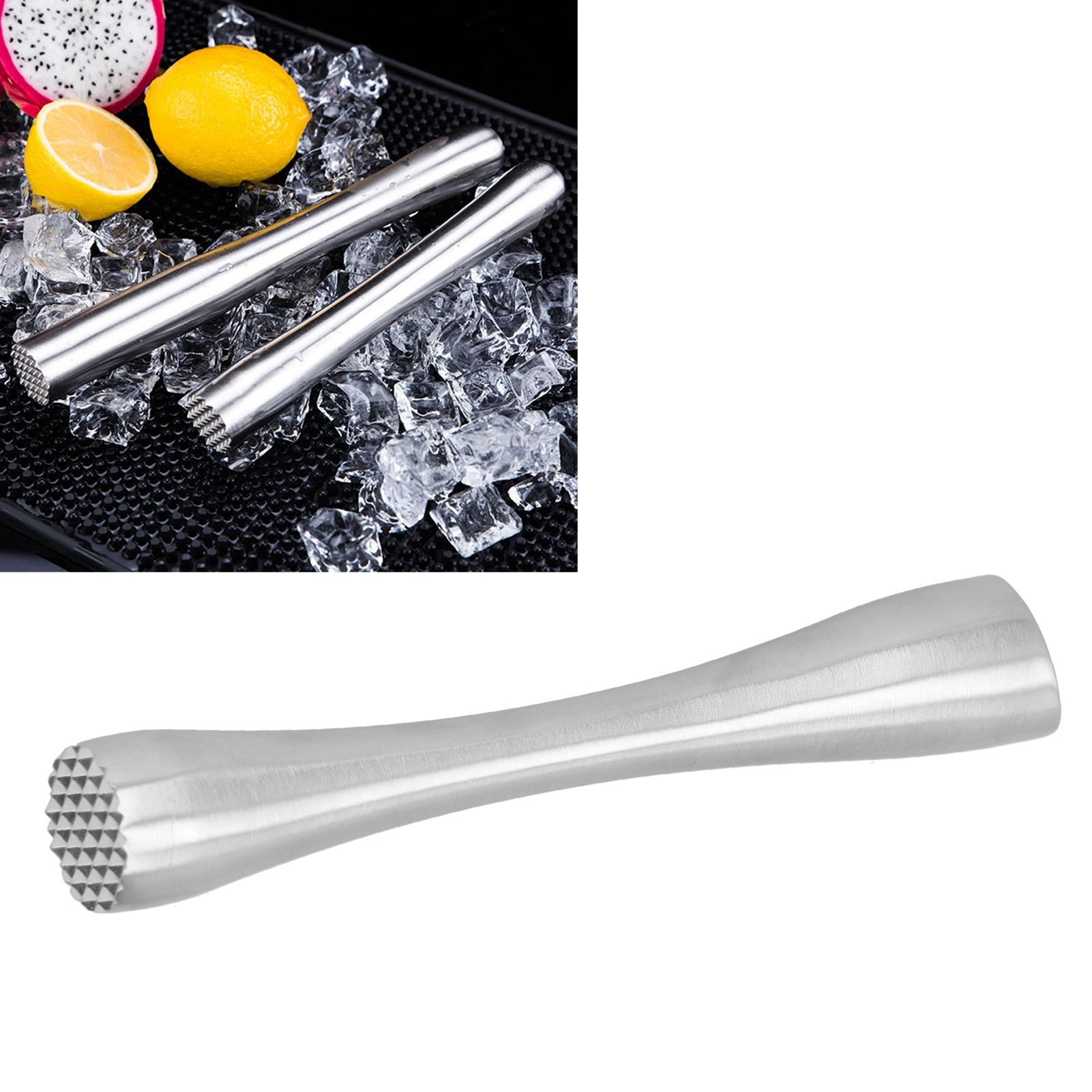 Stainless Steel Cocktail Muddler Bar Fruit Mixer Ice Crushing Tools DIY Drinks view 10