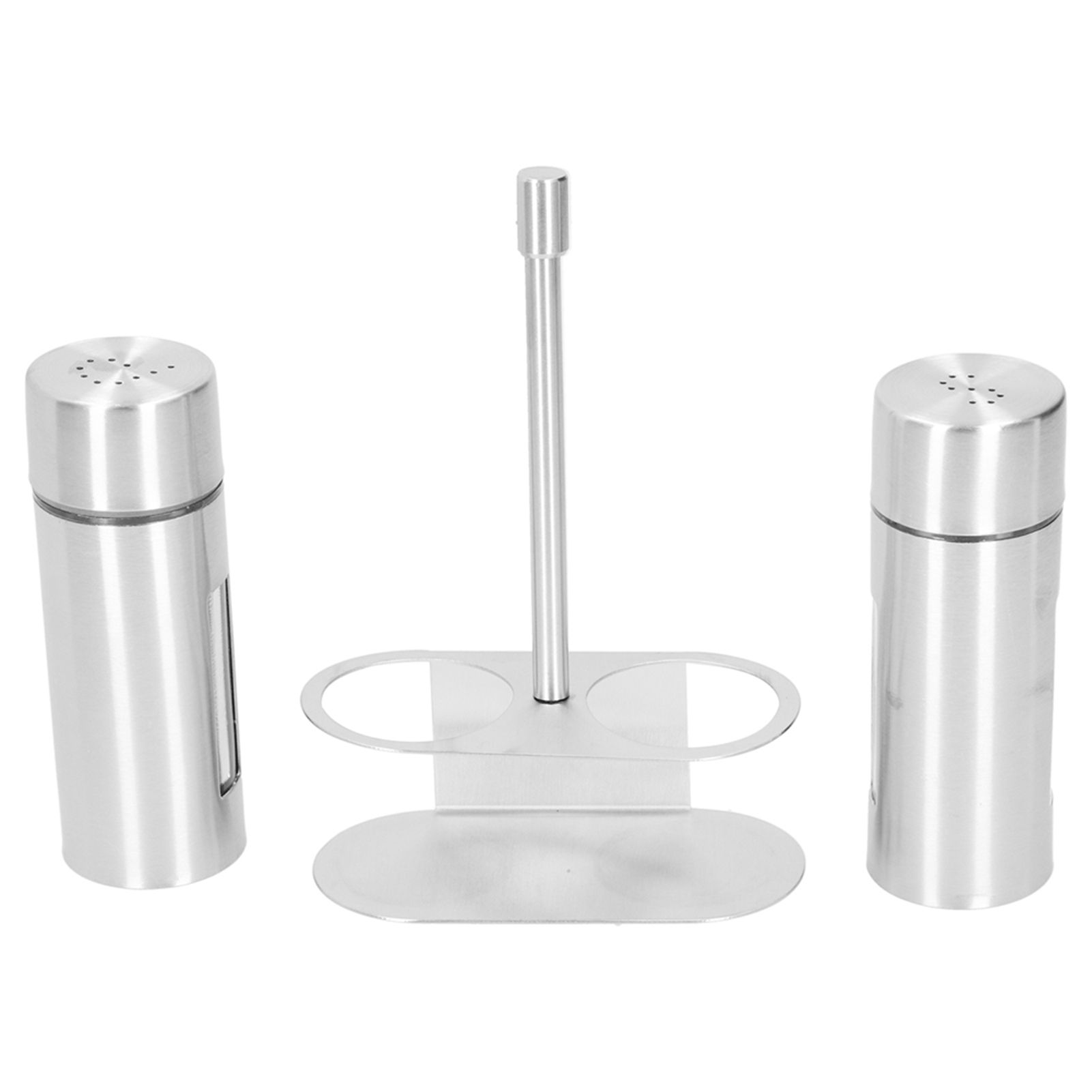 Condiment Container 304 Stainless Steel Seasoning Pots Set with Storage Rack — image 1