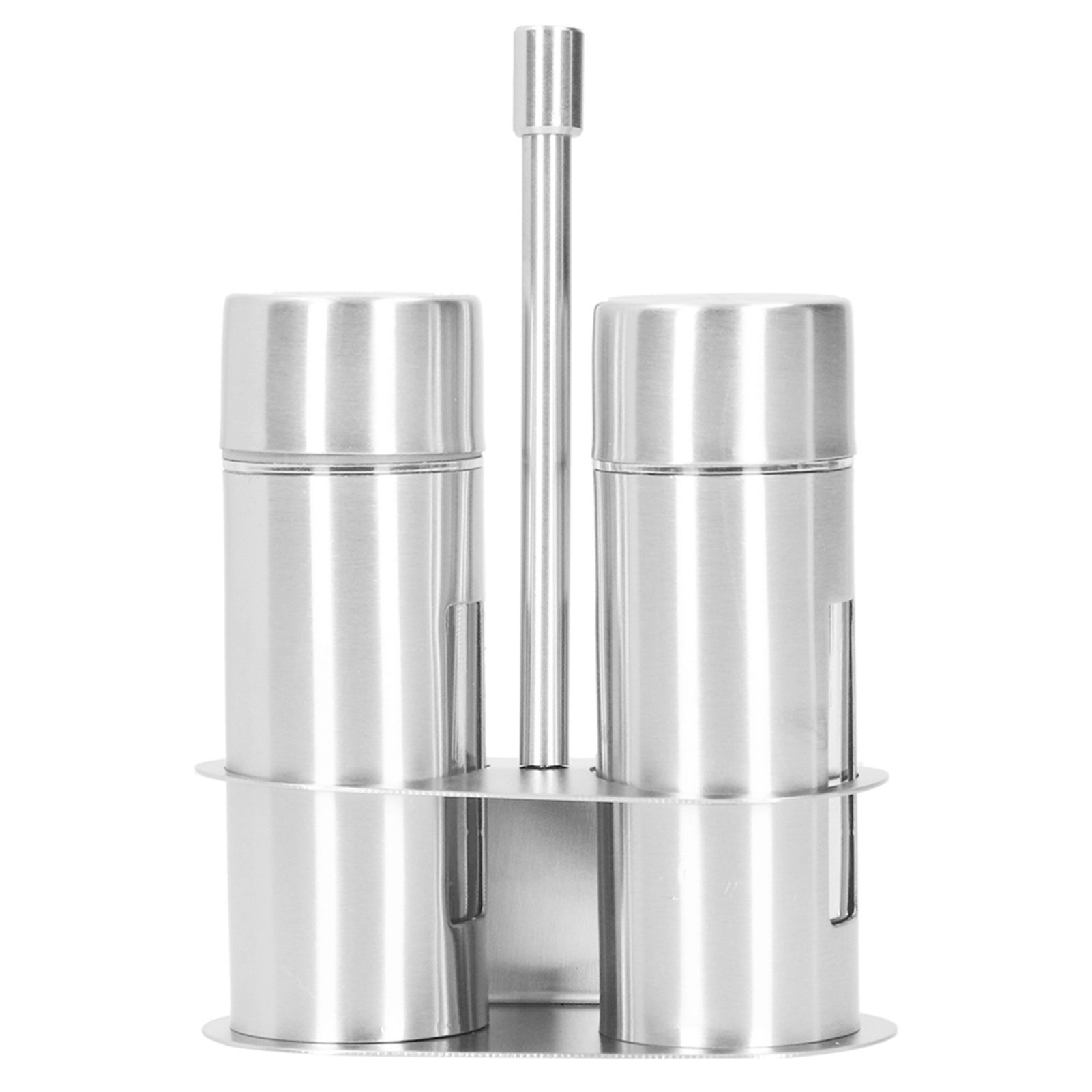 Condiment Container 304 Stainless Steel Seasoning Pots Set with Storage Rack view 4