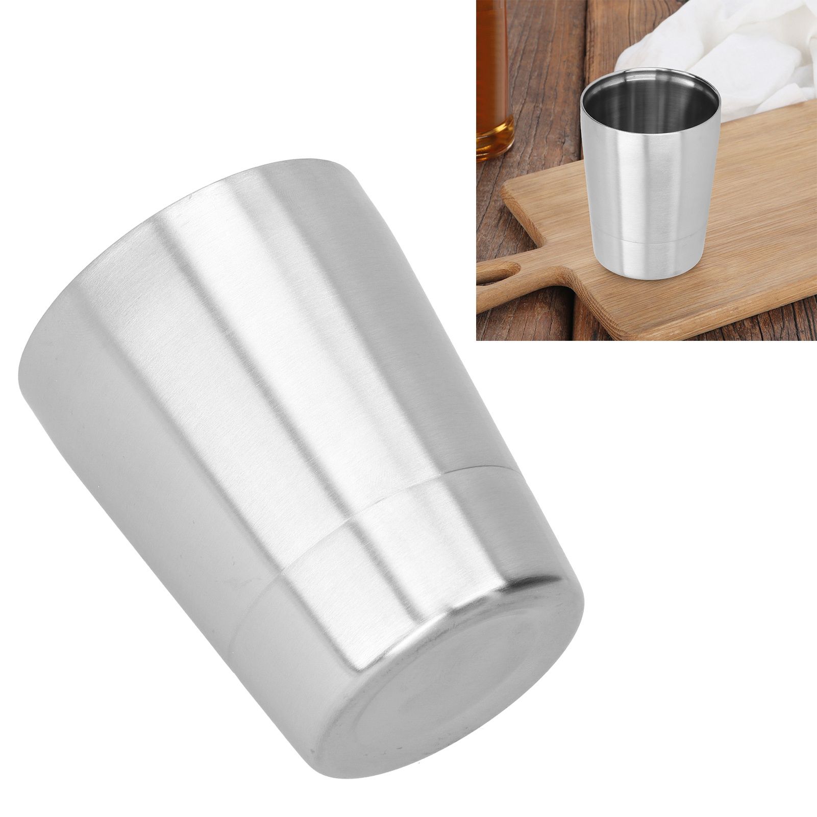260ml Beer Cup Stainless Steel Water Tea Milk Coffee Cups Mugs for Camping view 9