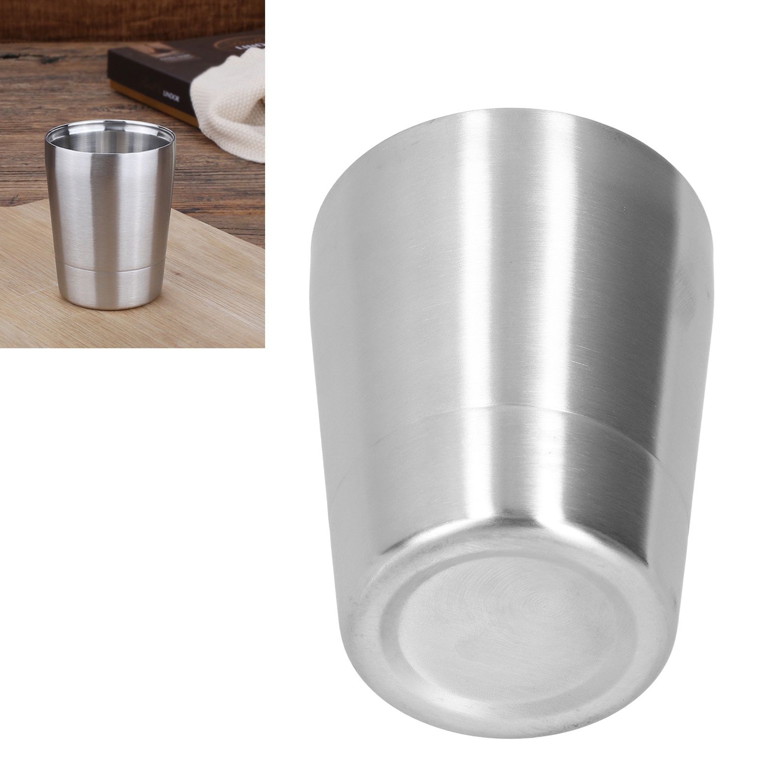 260ml Beer Cup Stainless Steel Water Tea Milk Coffee Cups Mugs for Camping view 10