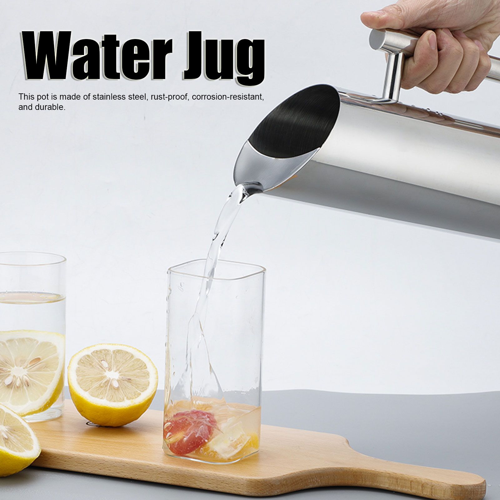 2L Large Capacity Stainless Steel Water Jug Cold Drinking Pitcher Home Hotel view 15