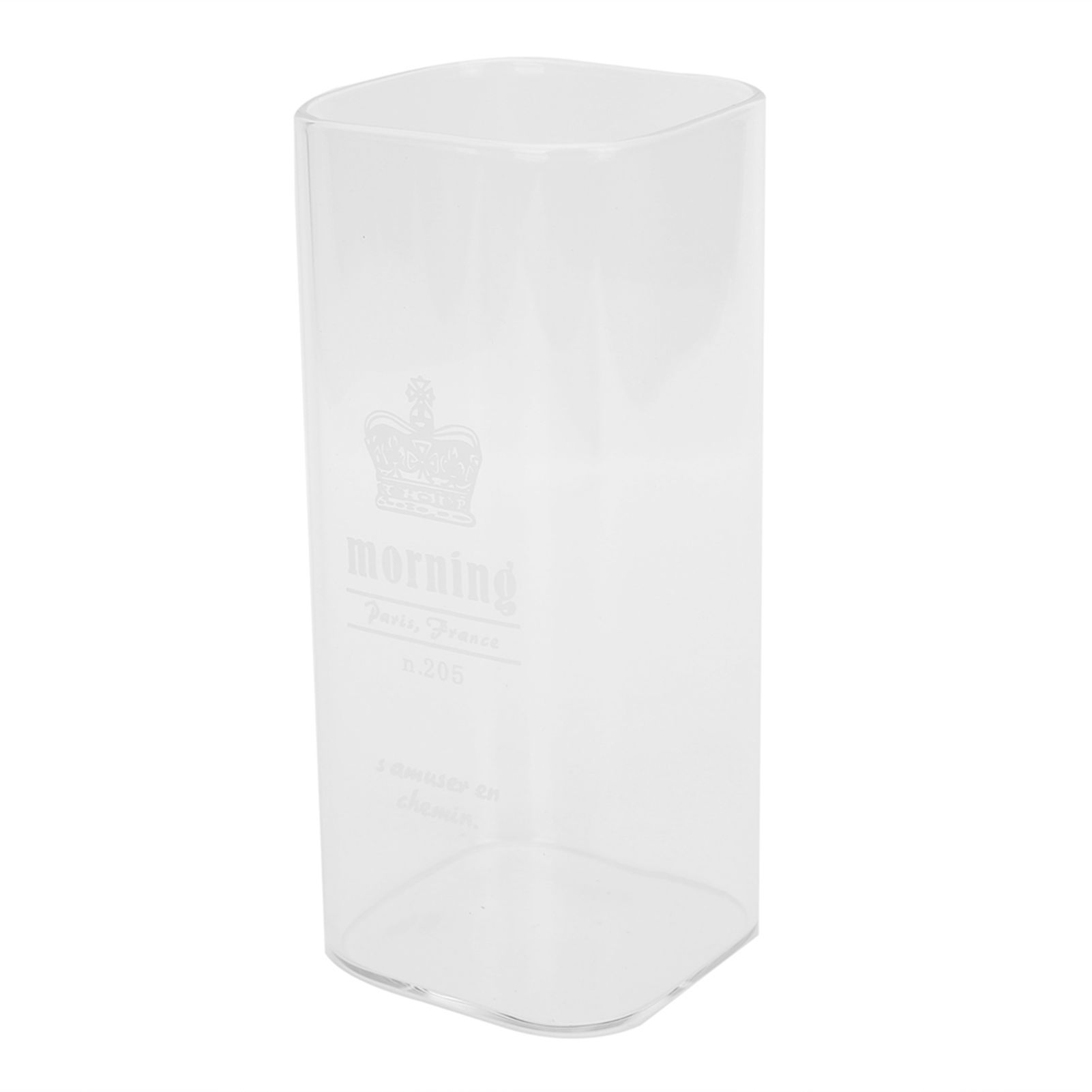 400ml Water Cup Square Heat-Resistant Glass Mug Beverage Milk Breakfast Cup view 2
