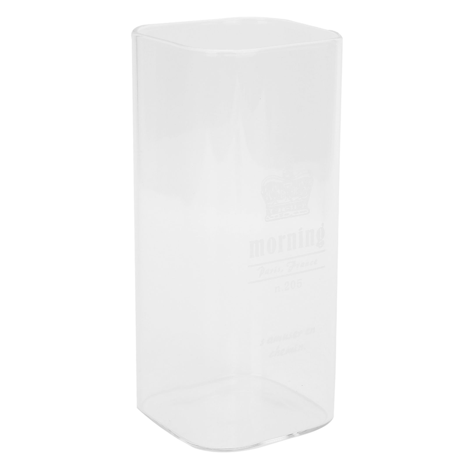 400ml Water Cup Square Heat-Resistant Glass Mug Beverage Milk Breakfast Cup view 3