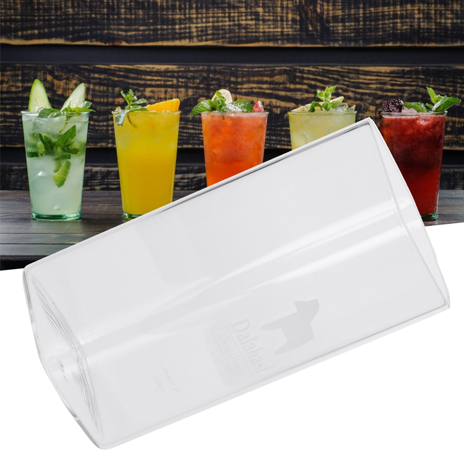 400ml Water Cup Square Heat-Resistant Glass Mug Beverage Milk Breakfast Cup view 9