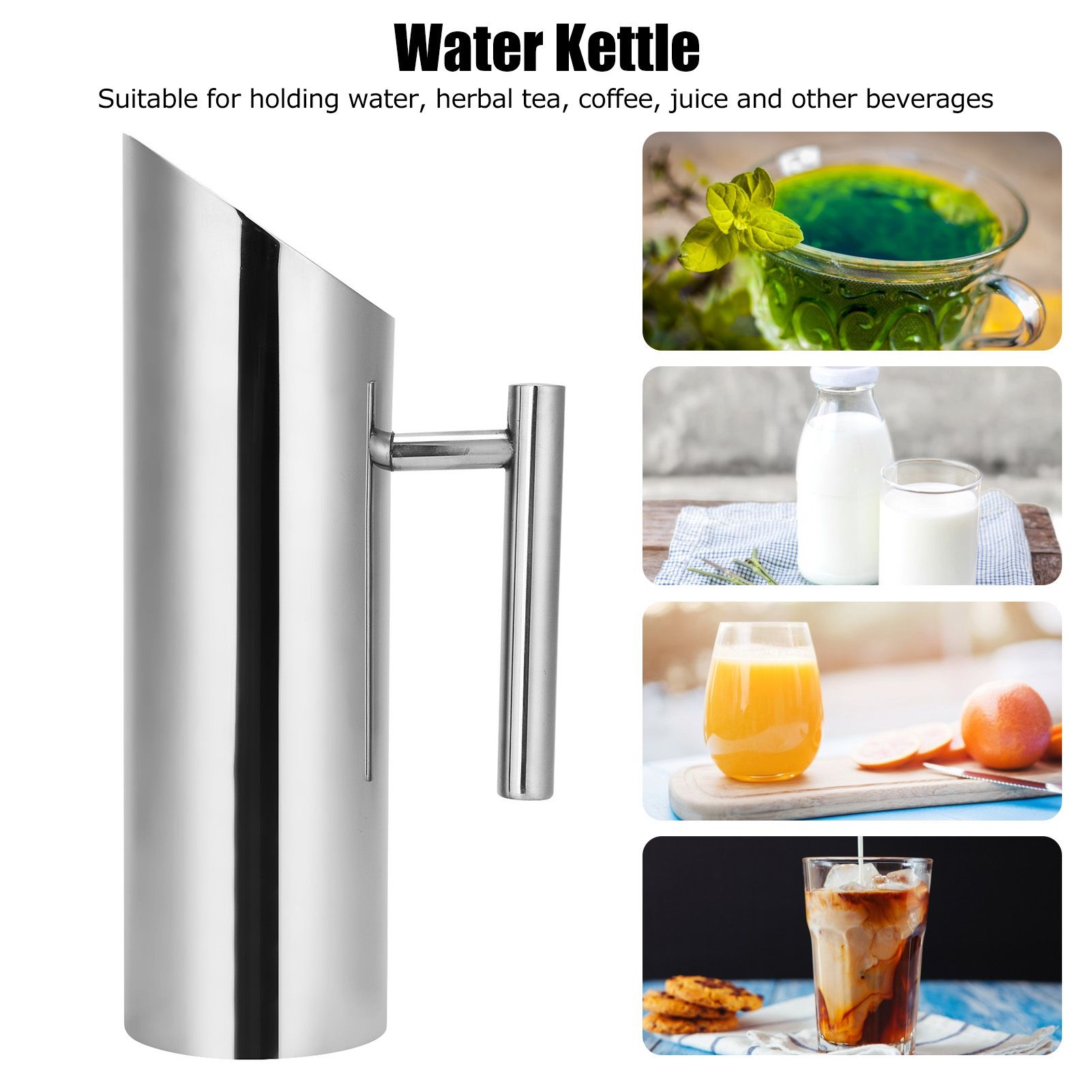 Water Kettle Stainless Steel Teapot Coffee Juice Pot Drinkware for Home Bar view 14
