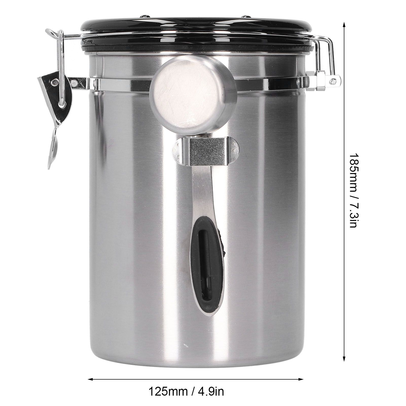 Coffee Bean Container with Exhaust Valve Tea Leaf Storage Canister for Kitchen view 12