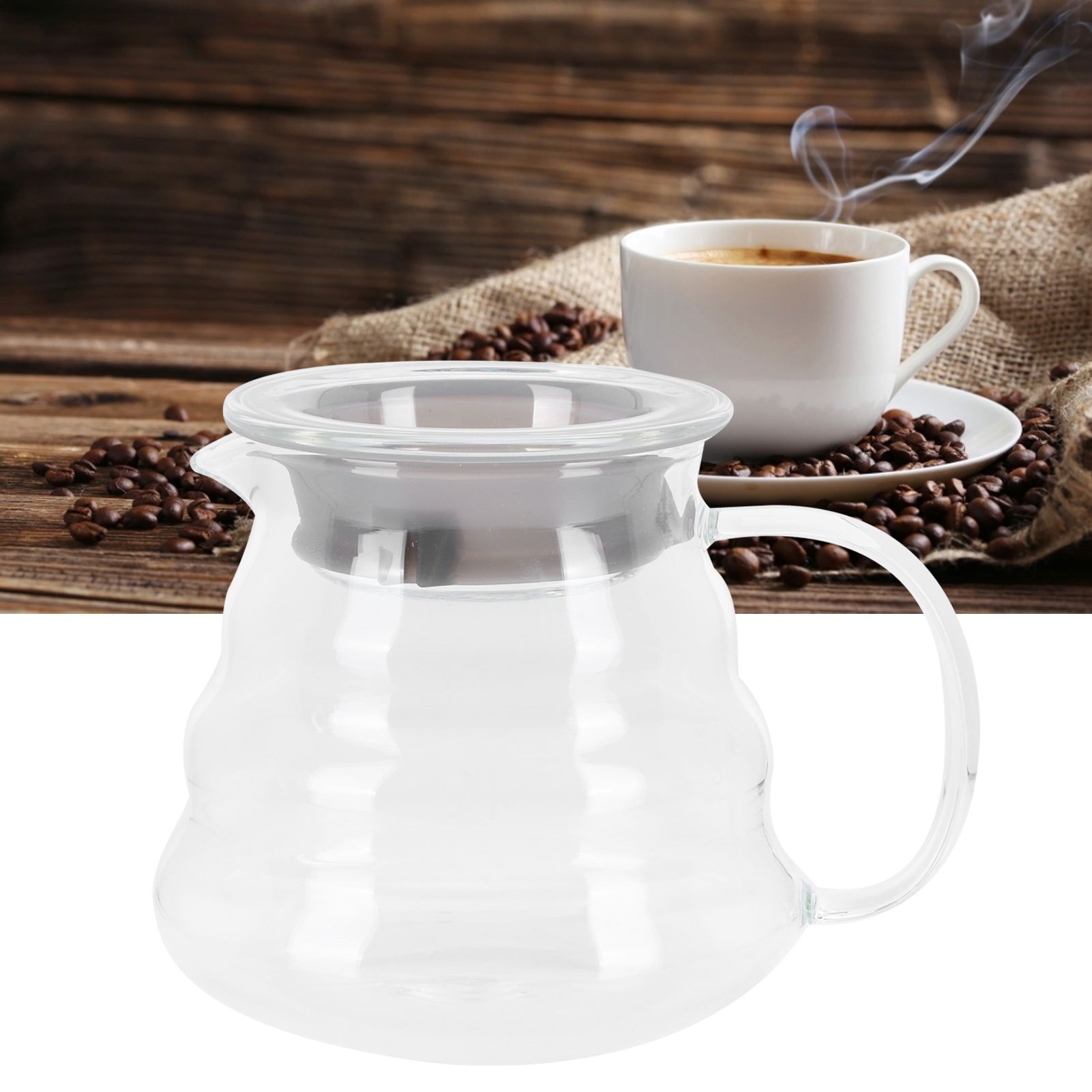Glass Coffee Server Professional Glass Coffee Carafe Coffee Pot for Bar view 9