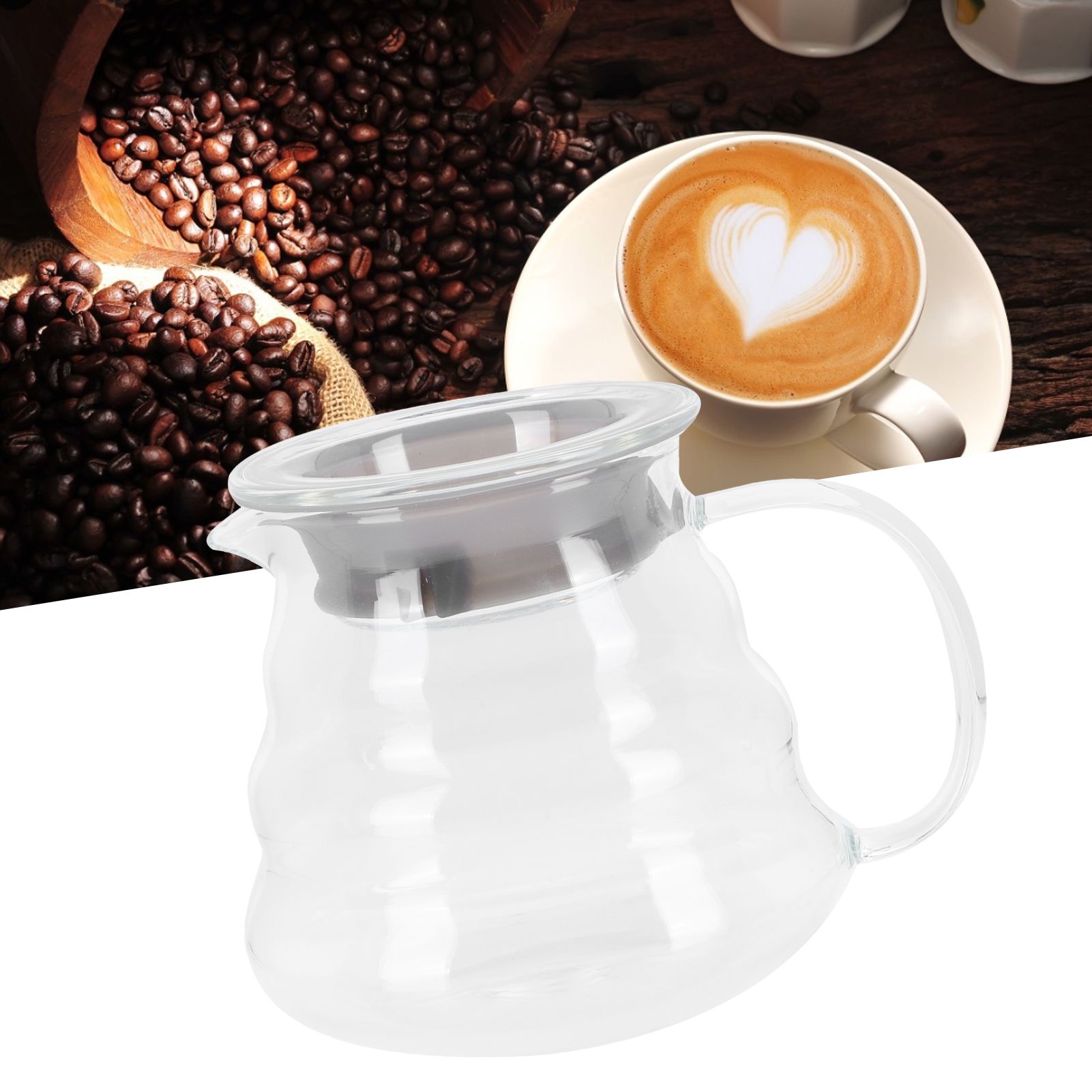 Glass Coffee Server Professional Glass Coffee Carafe Coffee Pot for Bar view 10
