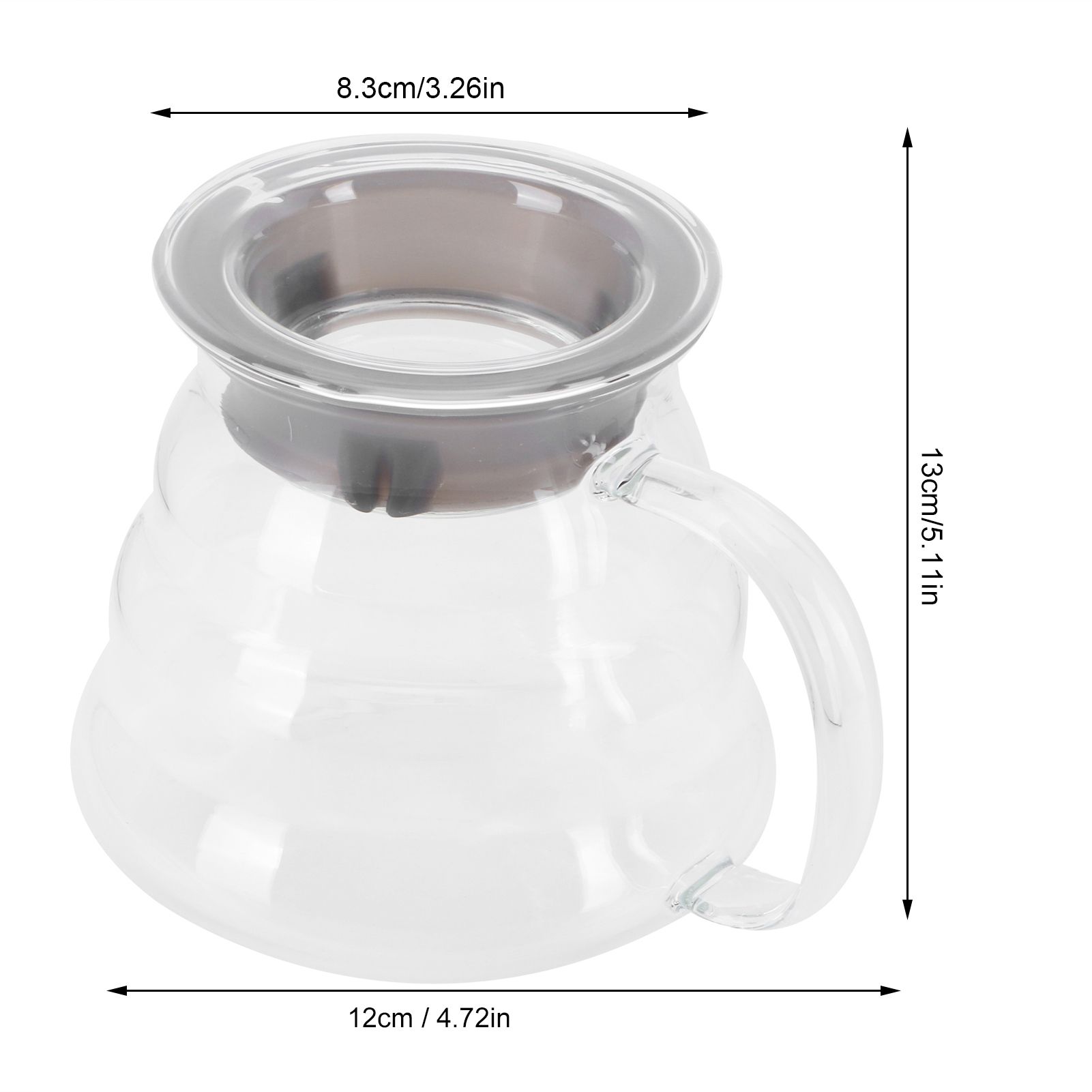 Glass Coffee Server Professional Glass Coffee Carafe Coffee Pot for Bar view 14
