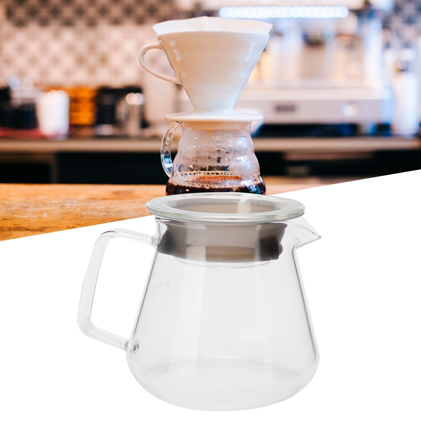 Glass Pour Over Coffee Maker Coffee Pot Kettle for Home Office Cafe Shop view 9