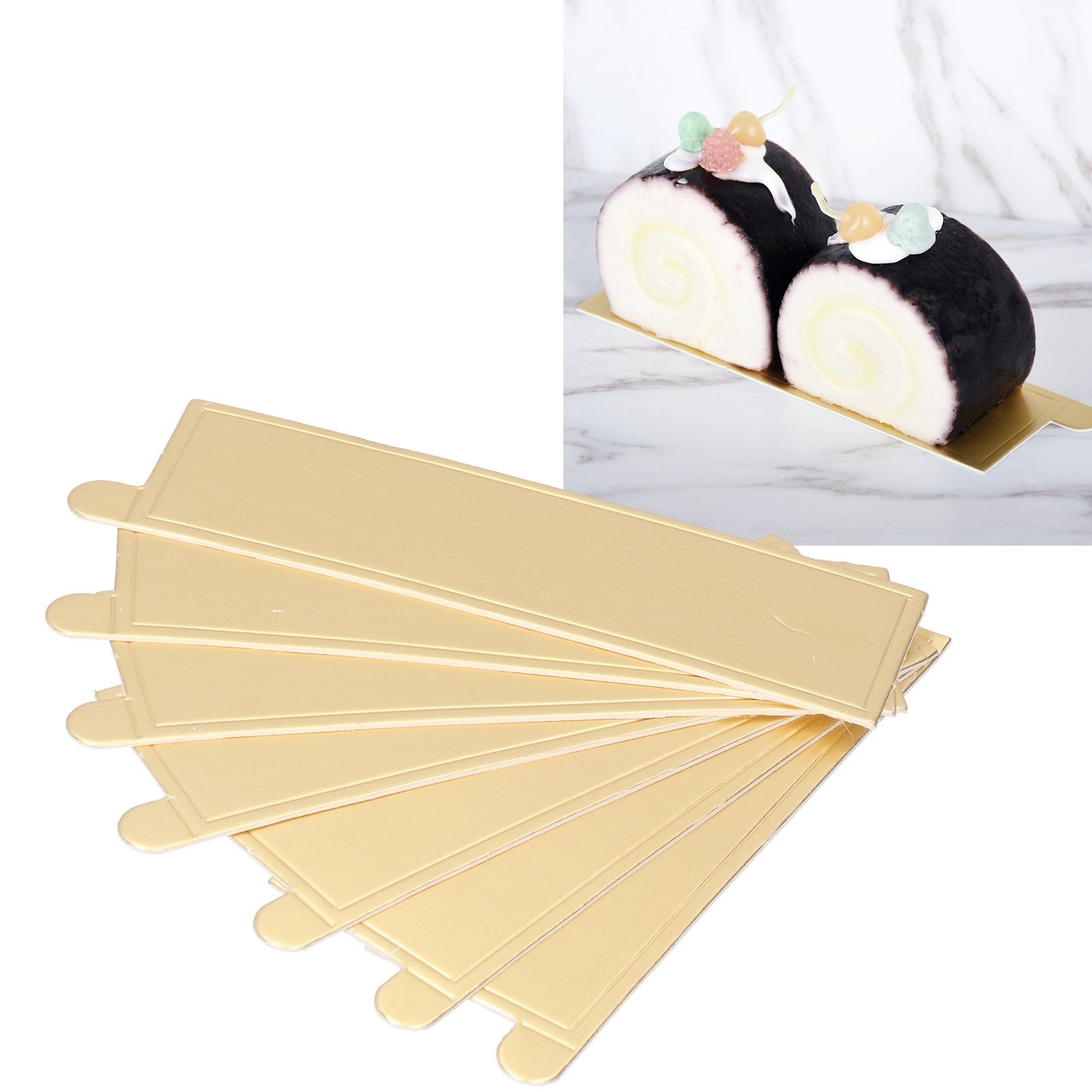 100PCS Rectangle Mousse Cake Boards Cupcake Base Dessert Display Tray view 10