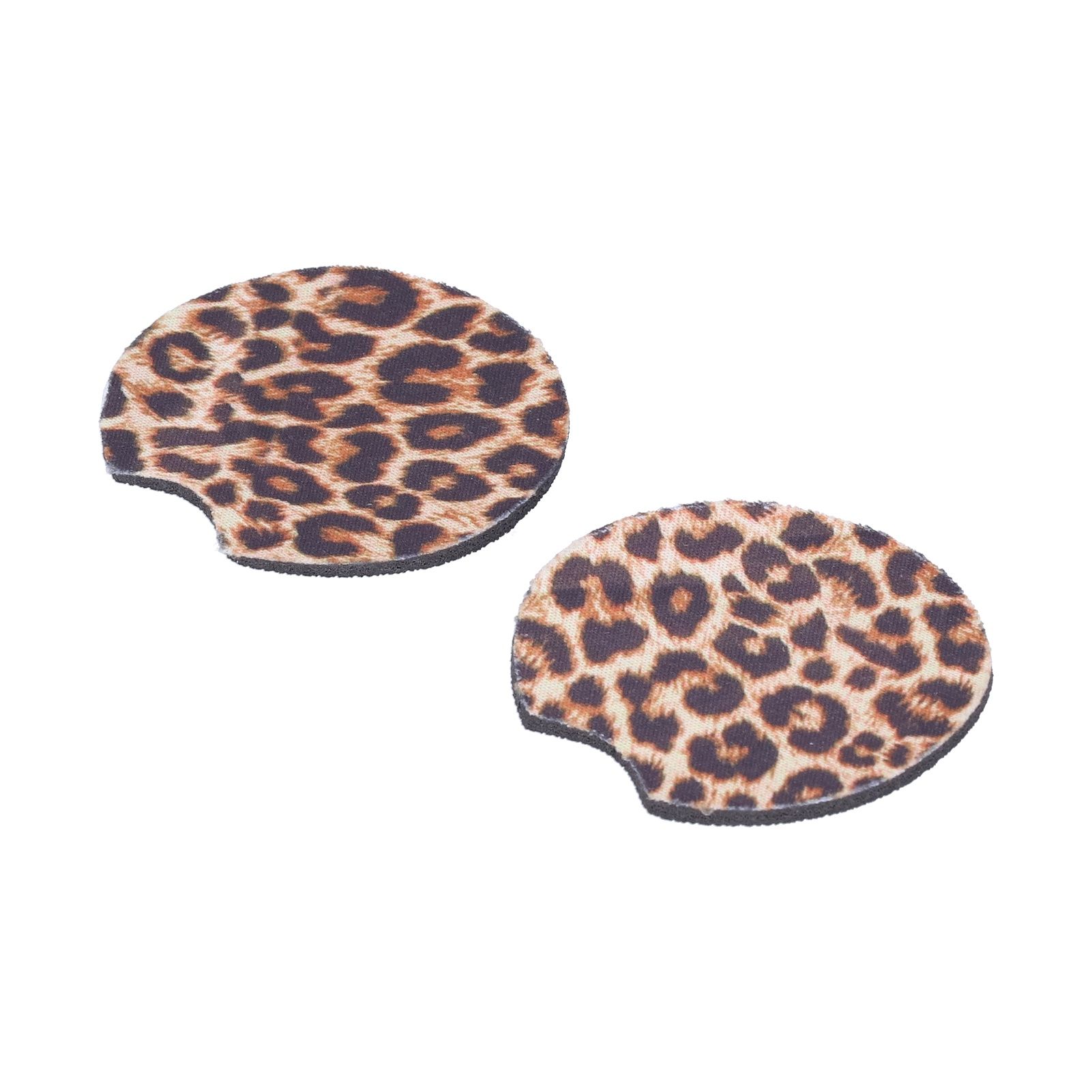 2Pcs Teacup Mat Waterproof Non Slip Car Coaster Neoprene Printed Cup Pad Protector view 3