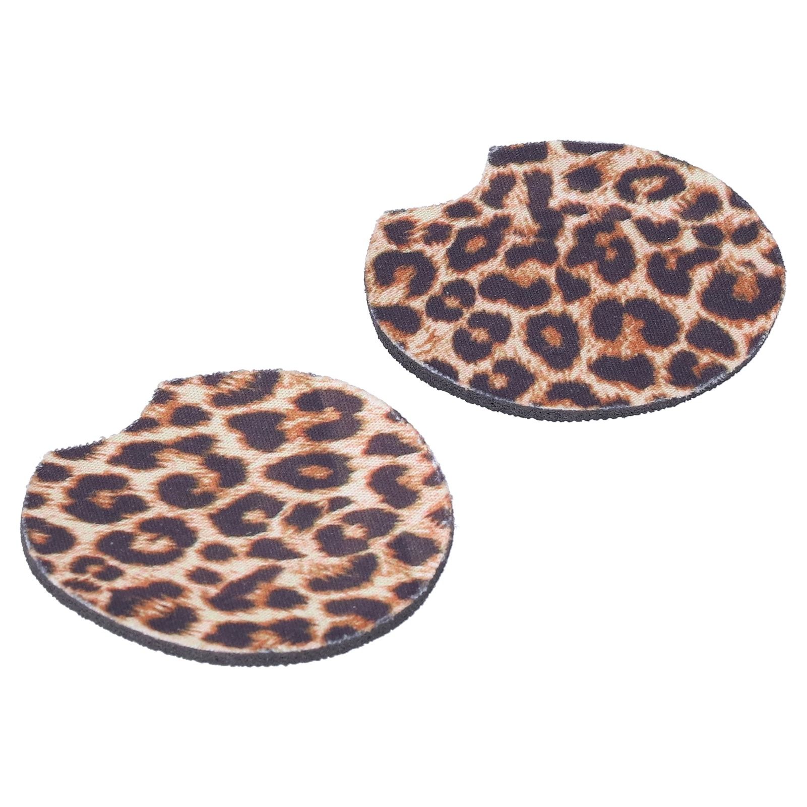 2Pcs Teacup Mat Waterproof Non Slip Car Coaster Neoprene Printed Cup Pad Protector view 5