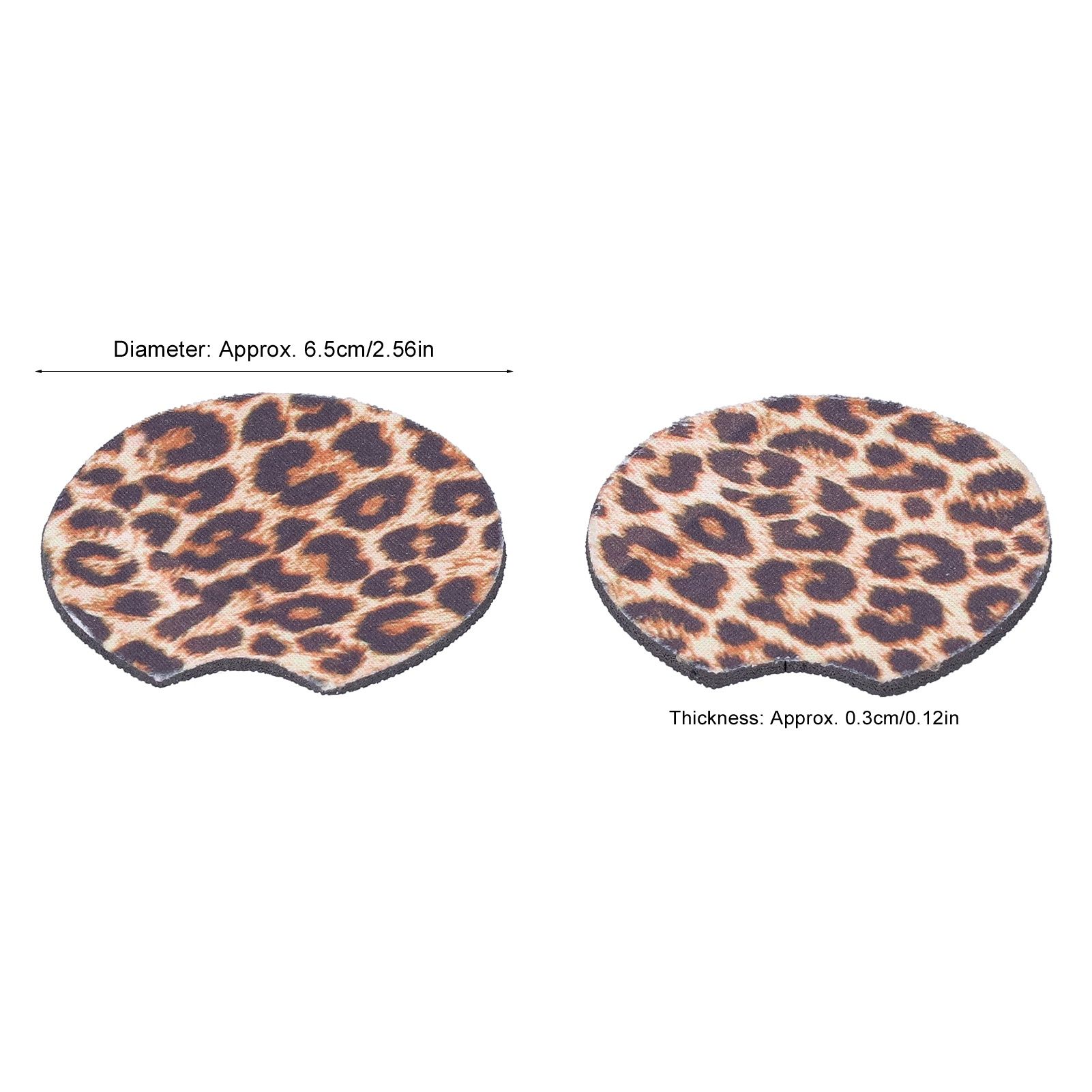 2Pcs Teacup Mat Waterproof Non Slip Car Coaster Neoprene Printed Cup Pad Protector view 14