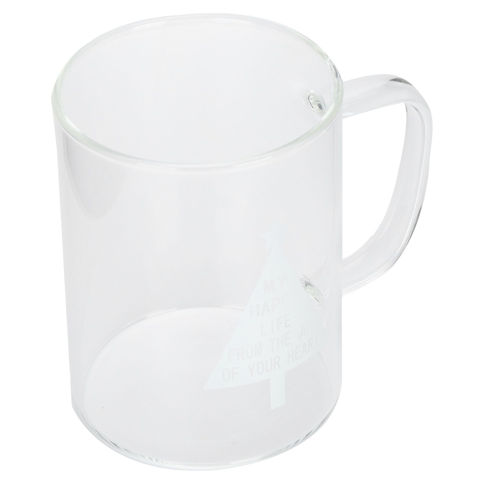 350ml Transparent Milk Cup Coffee Mug Tea Glass Drinkware with Handle for view 4