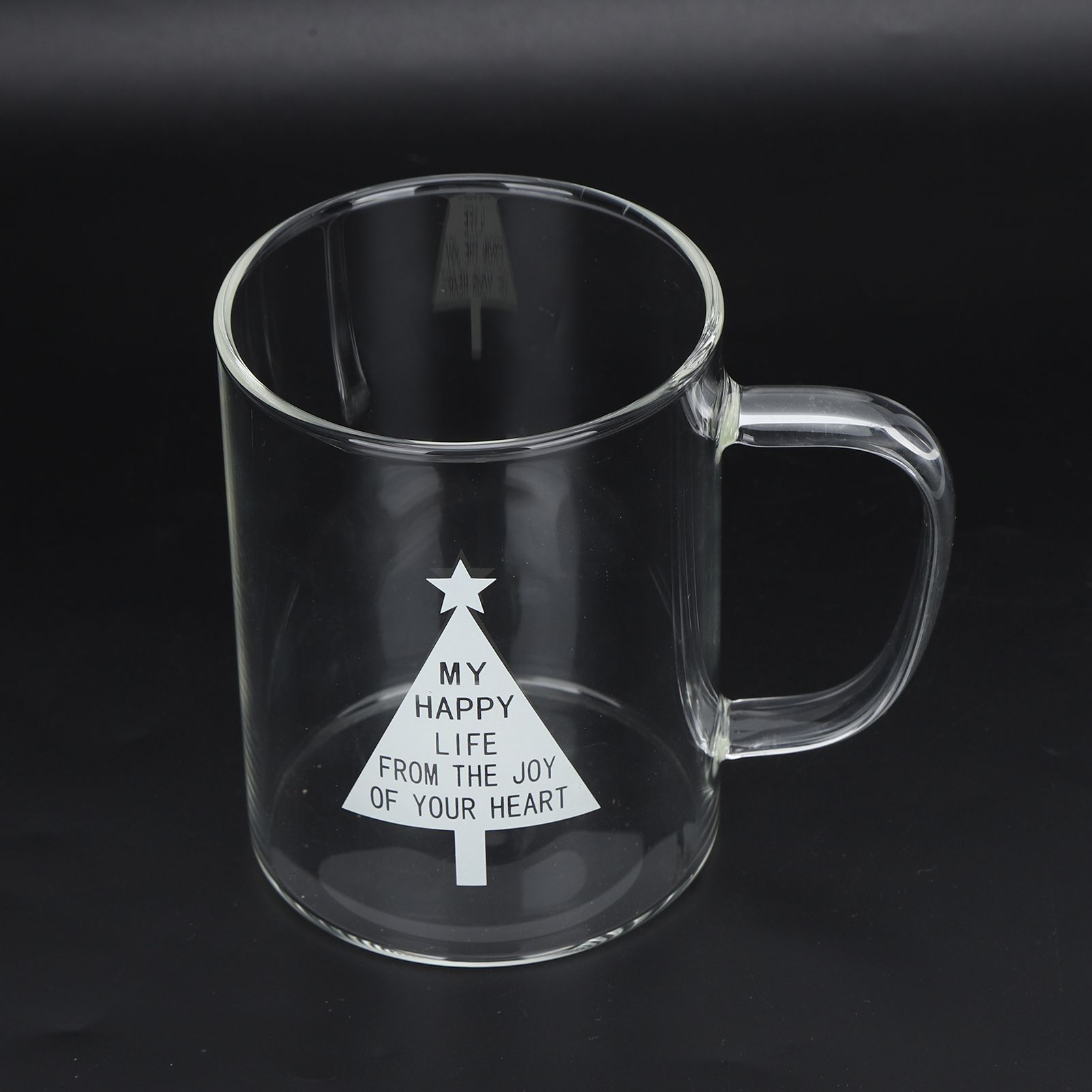 350ml Transparent Milk Cup Coffee Mug Tea Glass Drinkware with Handle for view 12