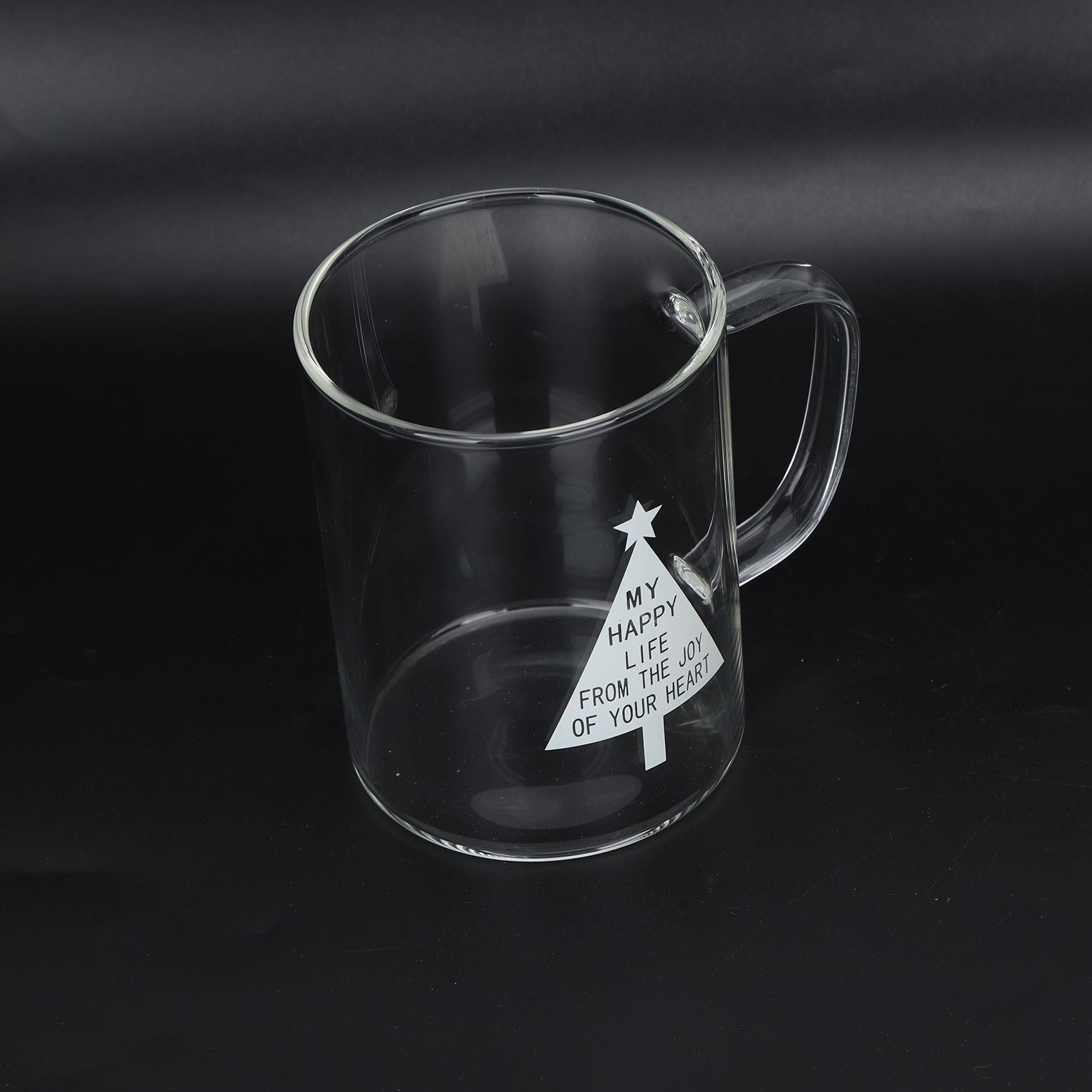350ml Transparent Milk Cup Coffee Mug Tea Glass Drinkware with Handle for view 13