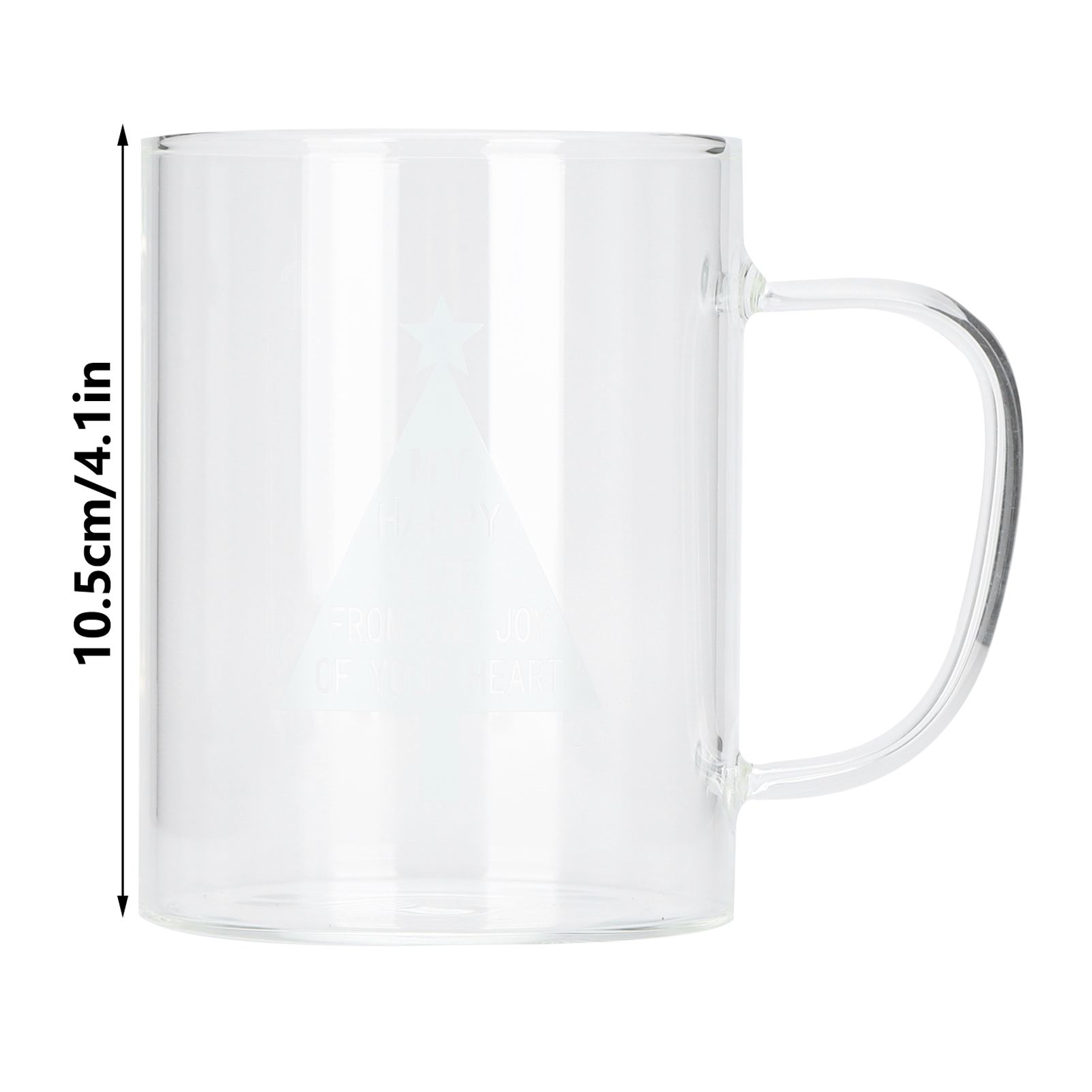 350ml Transparent Milk Cup Coffee Mug Tea Glass Drinkware with Handle for view 14