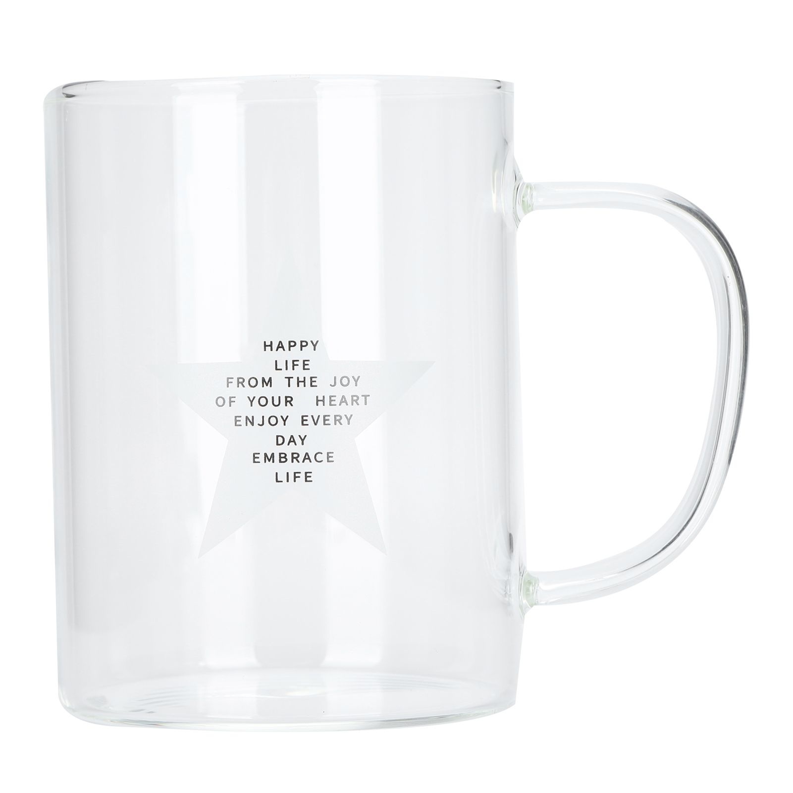 350ml Transparent Milk Cup Coffee Mug Tea Glass Drinkware with Handle for