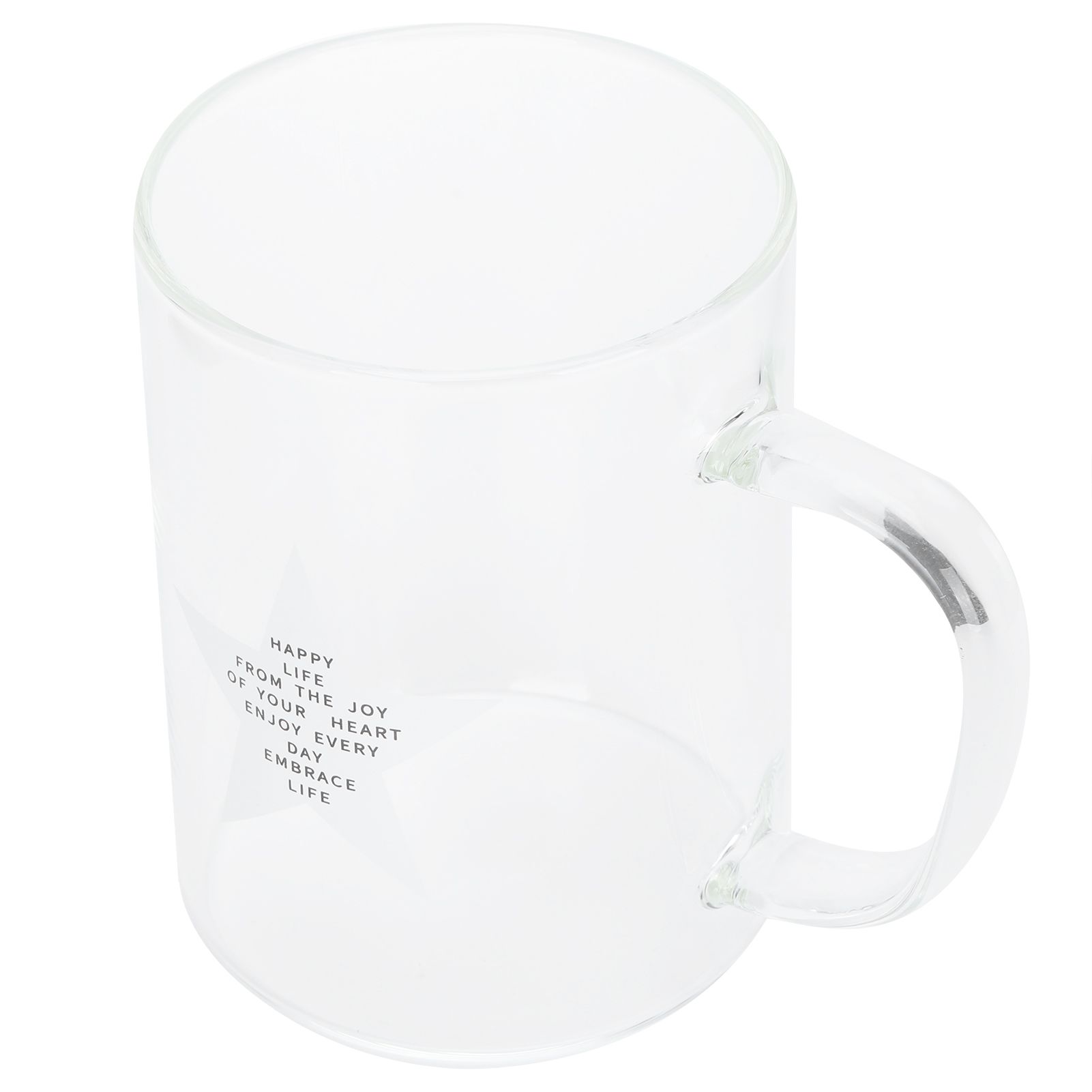 350ml Transparent Milk Cup Coffee Mug Tea Glass Drinkware with Handle for view 6
